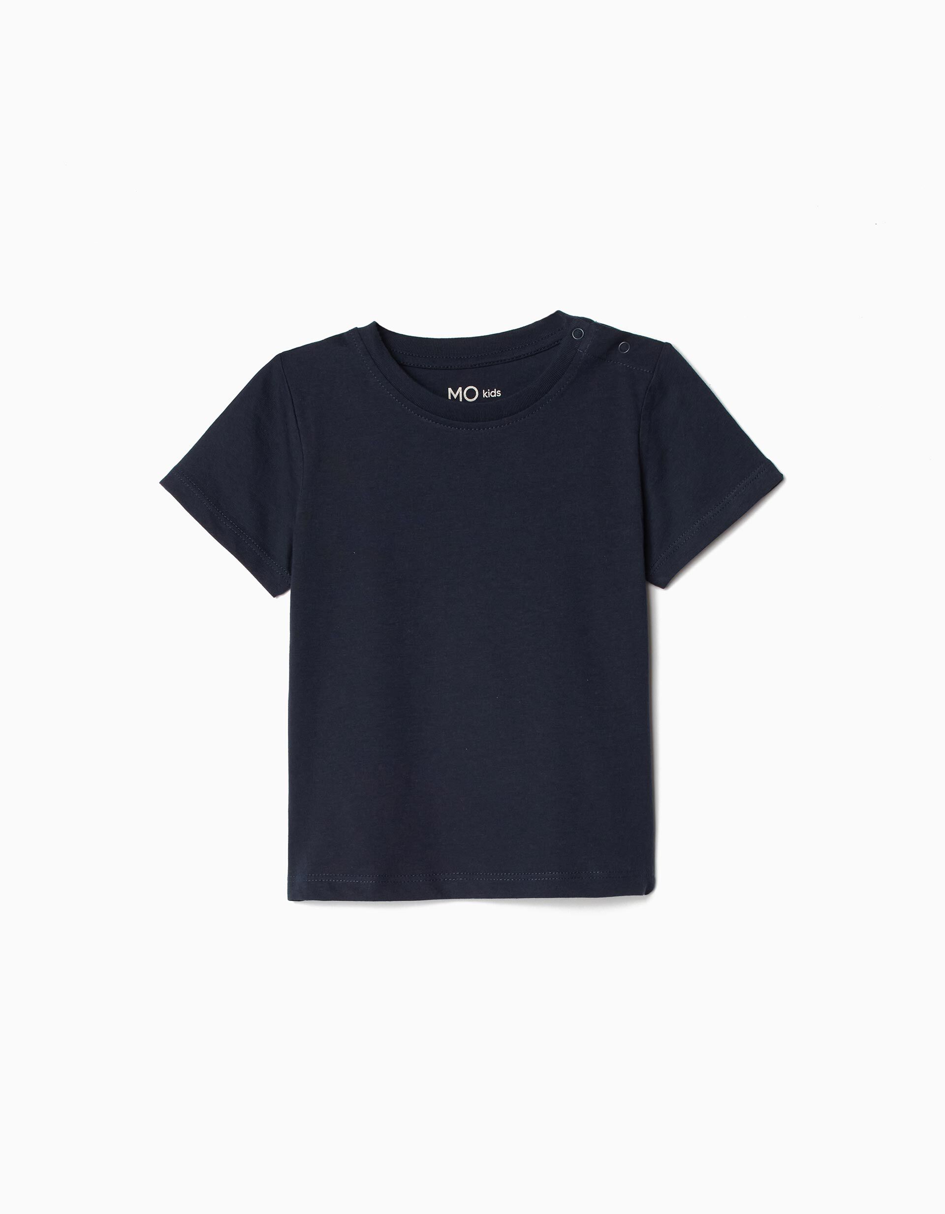 Comprar Online T-shirt B&aacute;sica, Menino, Azul Escuro