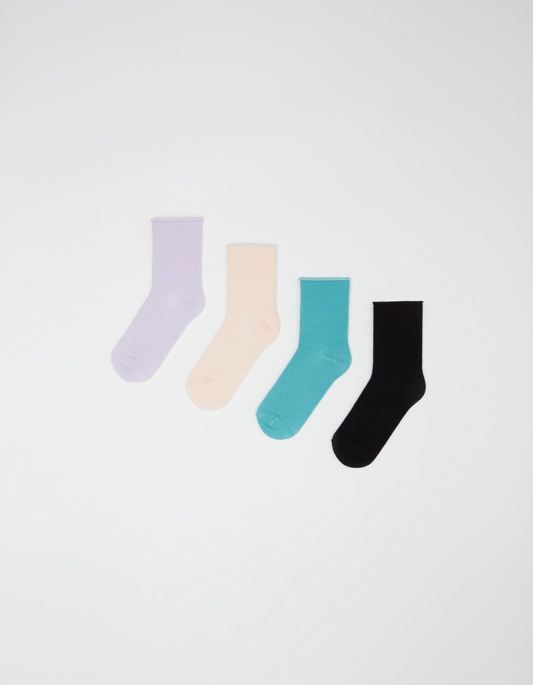 4 Pairs of Socks Pack, Women, Multicolour