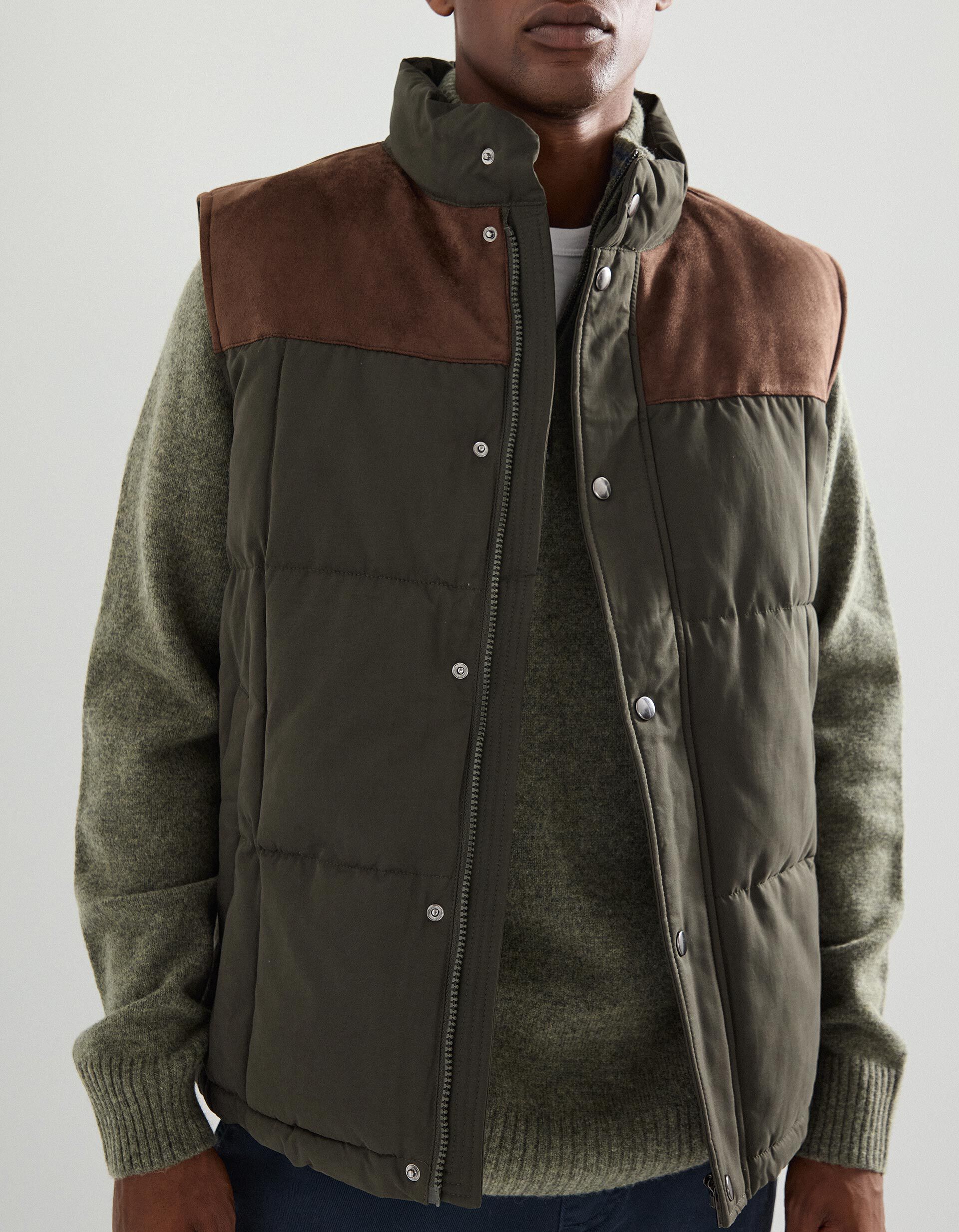 Comprar Online Colete Acolchoado, Homem, Verde Escuro