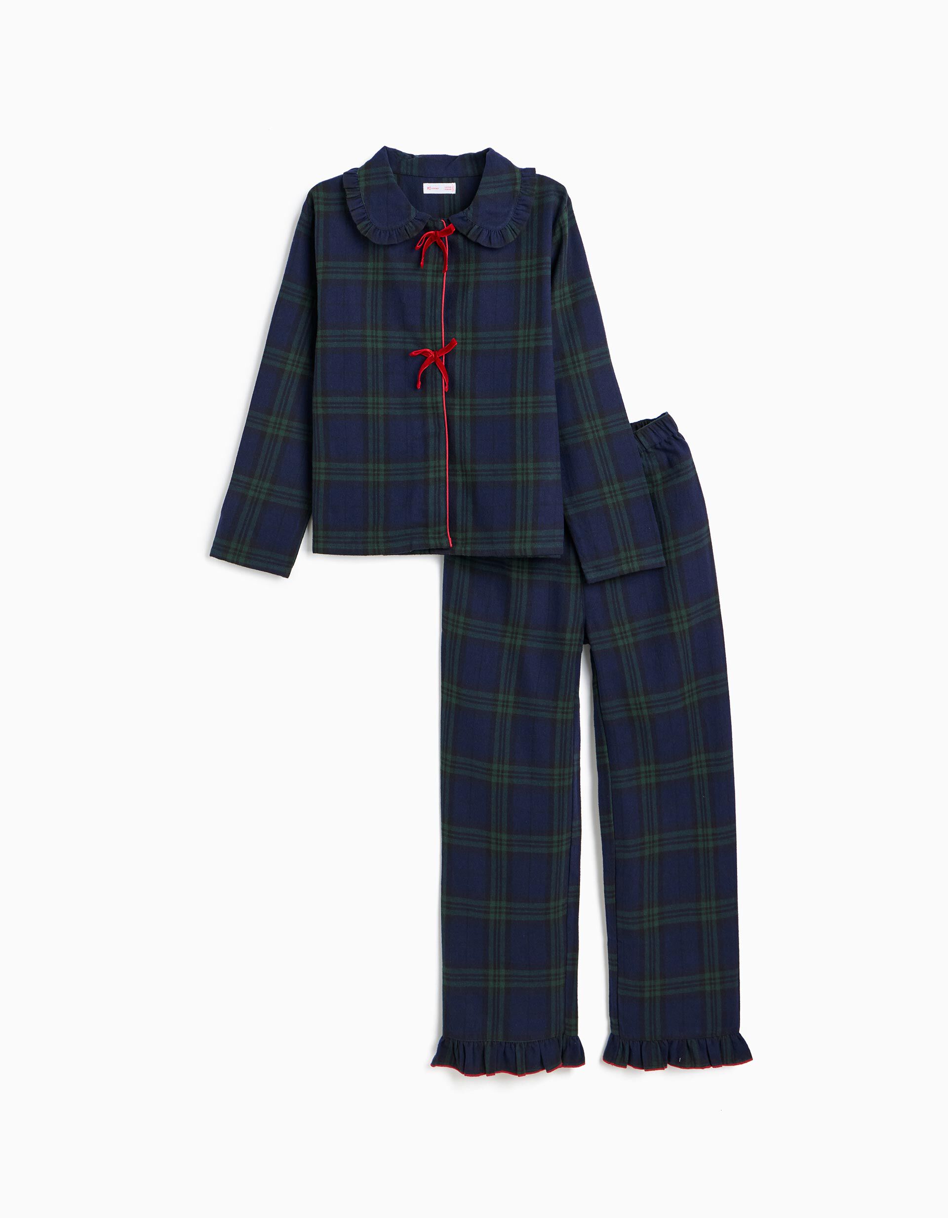 Comprar Online Pijama De Natal Em Flanela, Menina, Azul Escuro