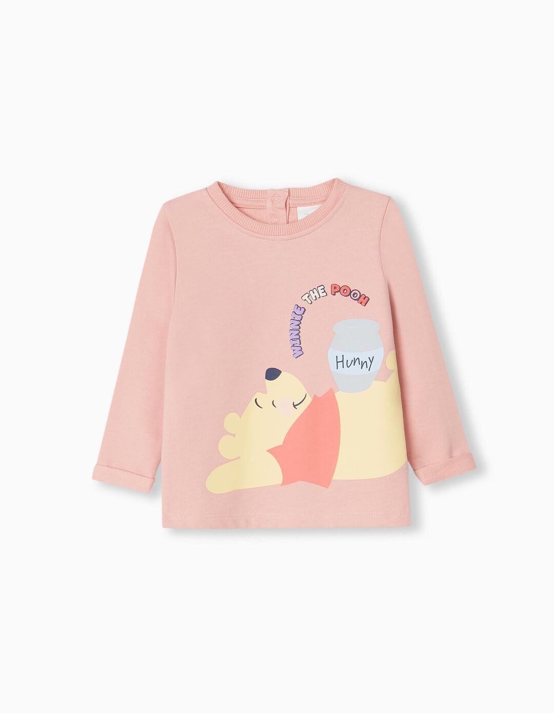 Disney' Long Sleeve T-shirt, Newborn Girls, Light Pink