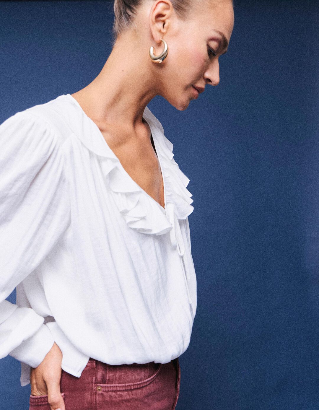Blusa Fluida, Mulher, Branco
