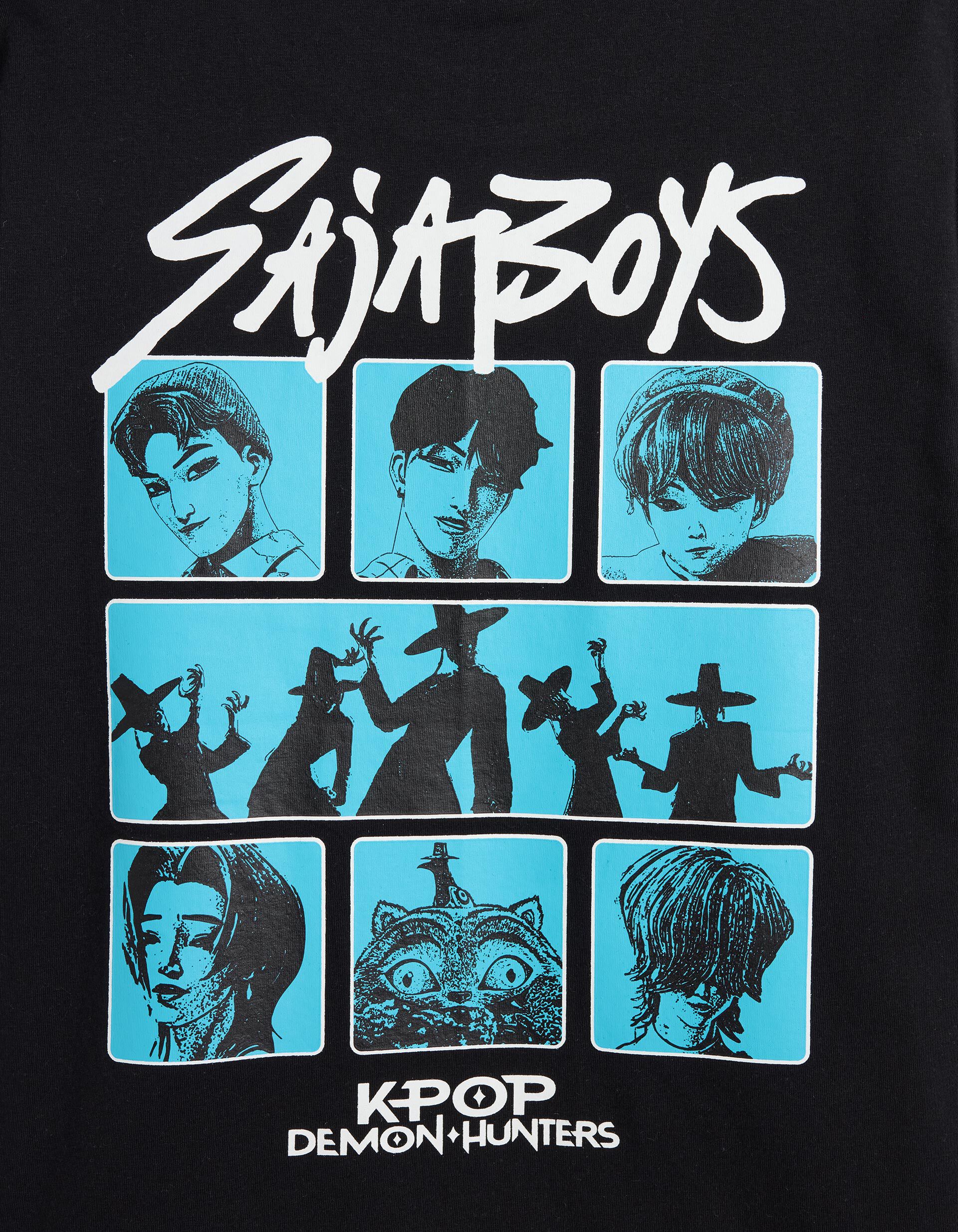 Comprar Online T-shirt 'KPop Demon Hunters', Menino, Preto