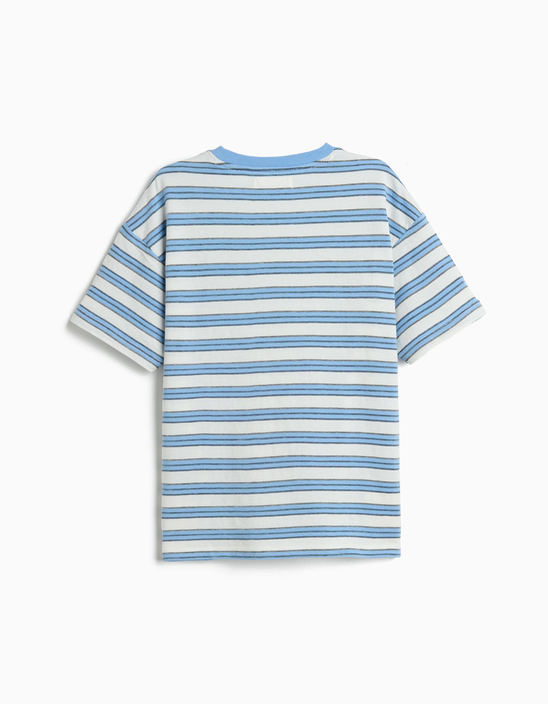 Comprar Online T-shirt &agrave;s Riscas, Menino, Azul