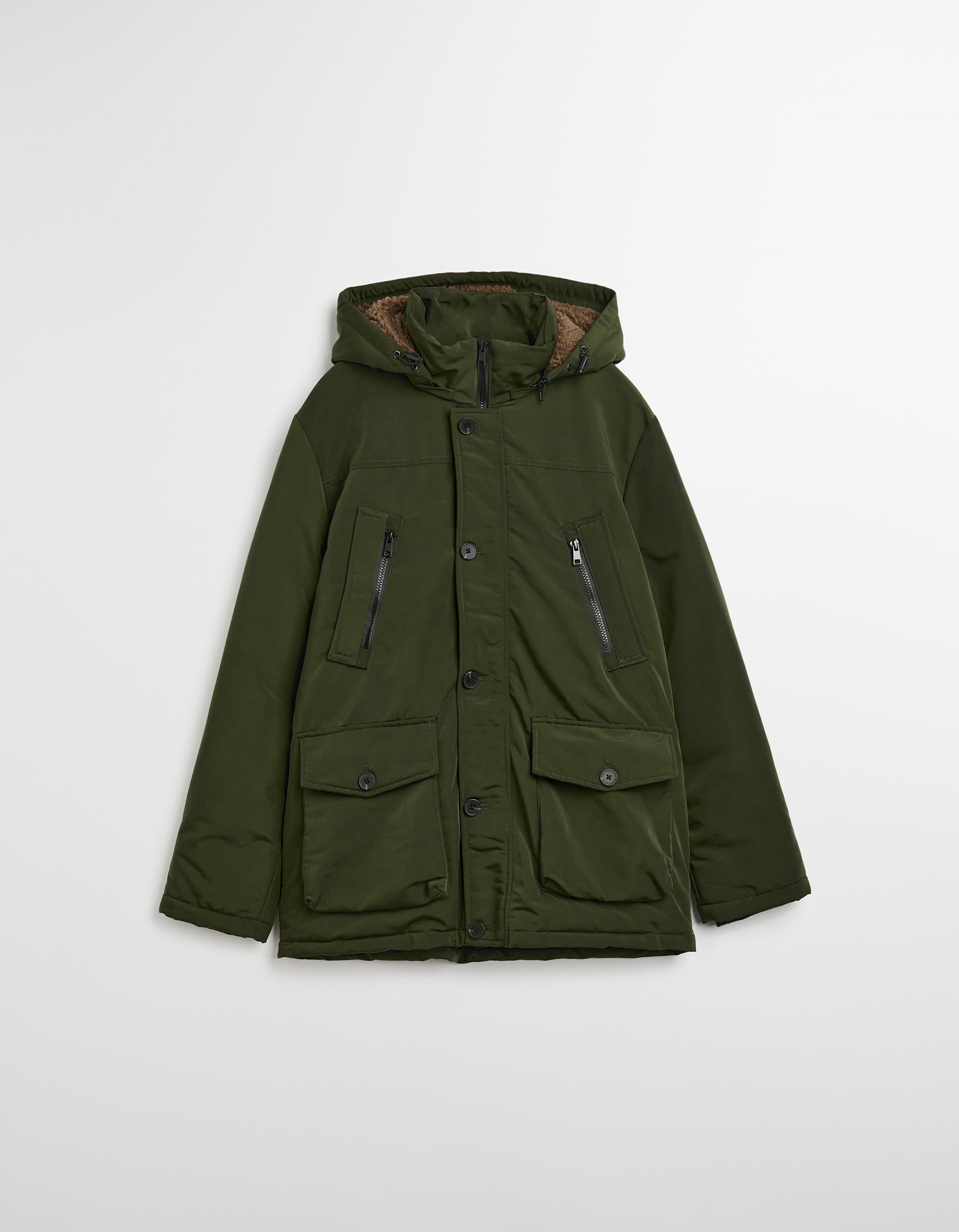 Comprar Online Parka com Capuz, Homem, Verde Escuro