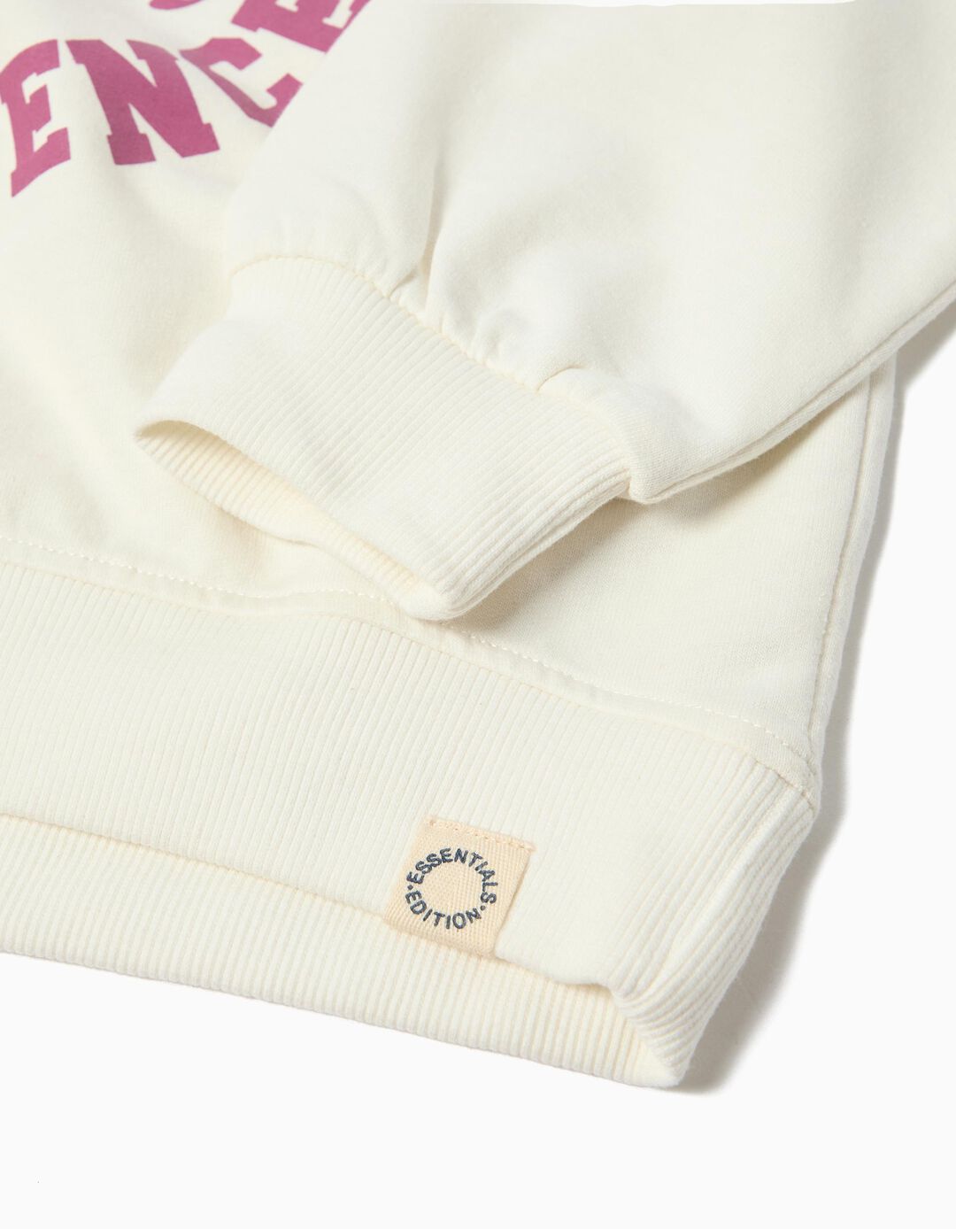 Conjunto de Jogging Felpa, Menina, Branco