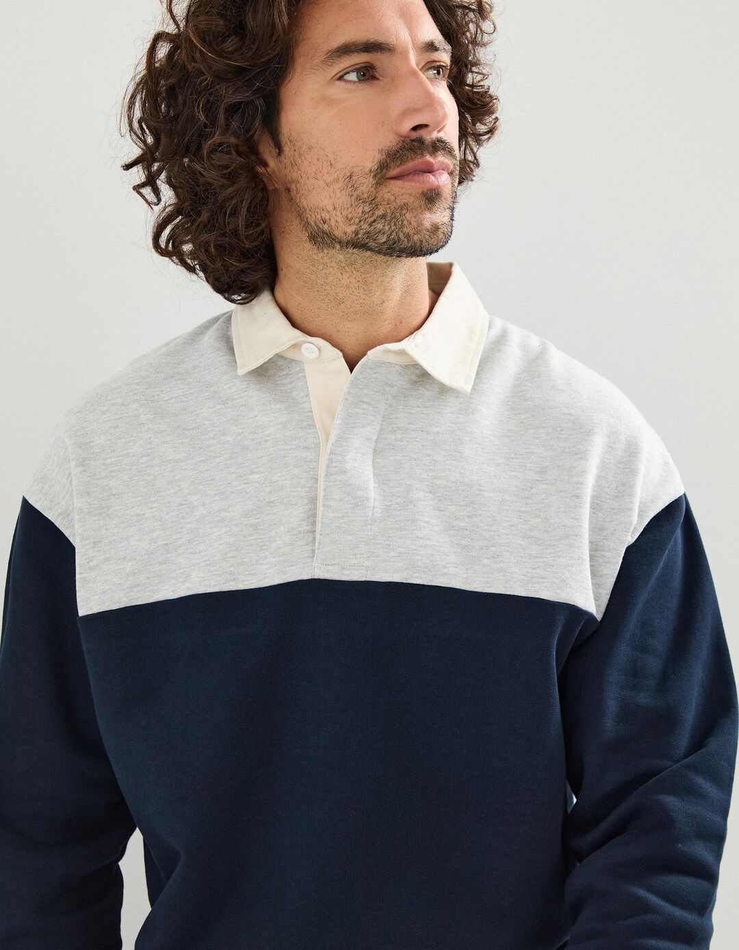 Polo Felpa, Homem, Azul Escuro
