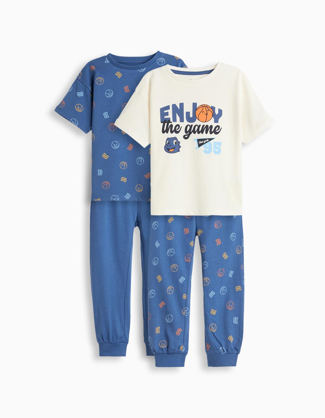 Pack 2 Pijamas Jersey, Menino, Multicolor