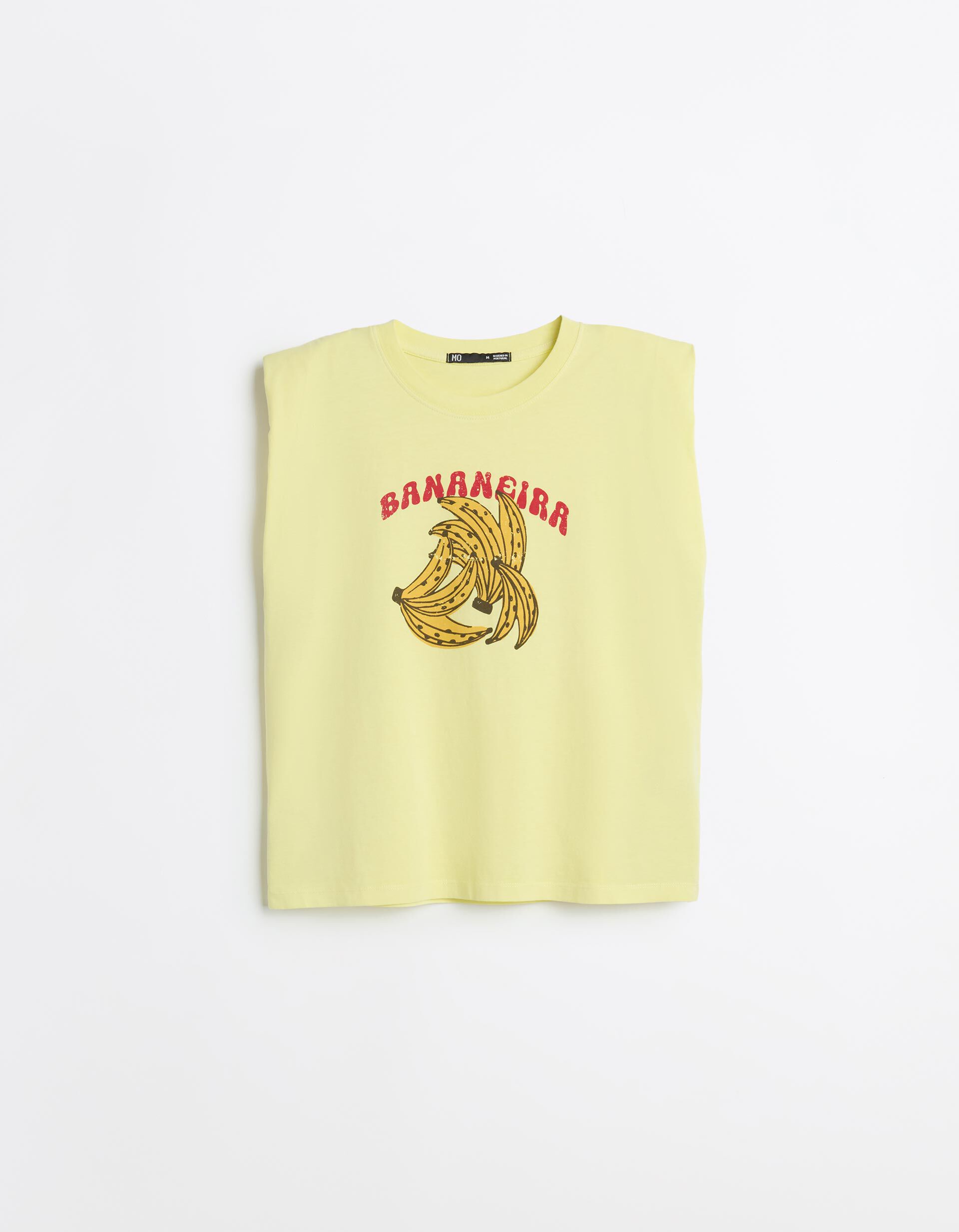 Comprar Online T-shirt Estampada, Mulher, Amarelo Claro
