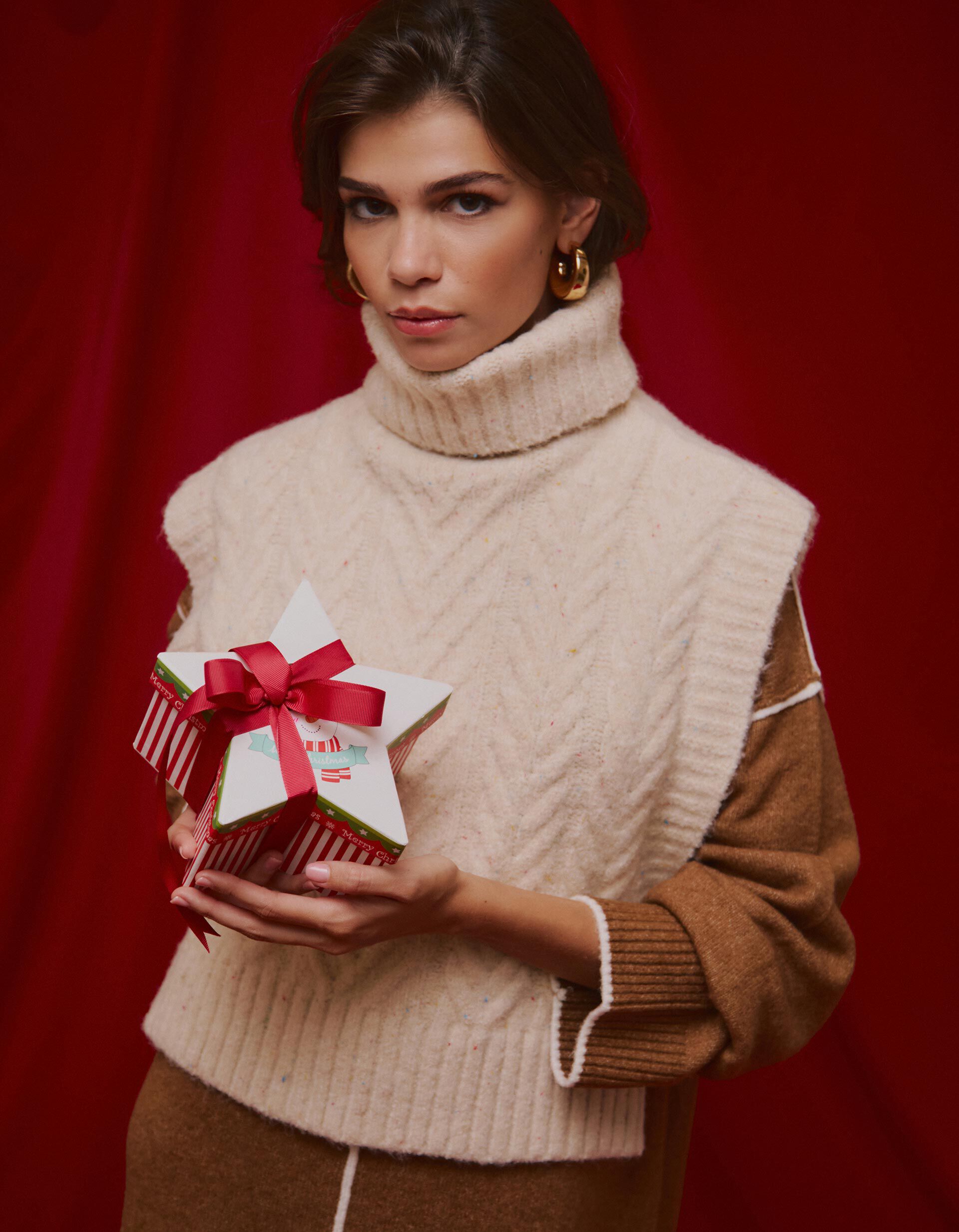 Comprar Online Gola de Malha, Mulher, Bege