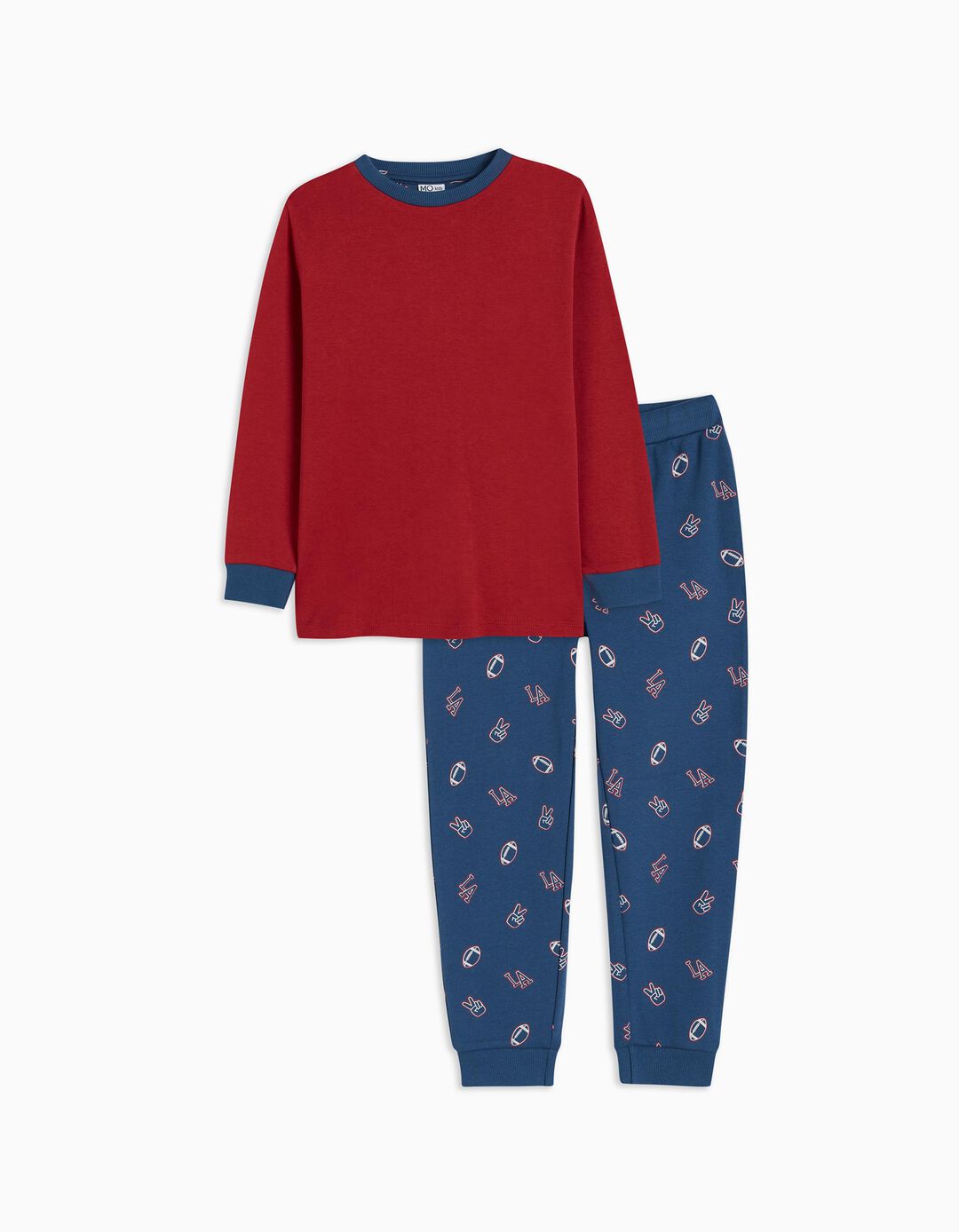 Pijama, Menino, Vermelho escuro