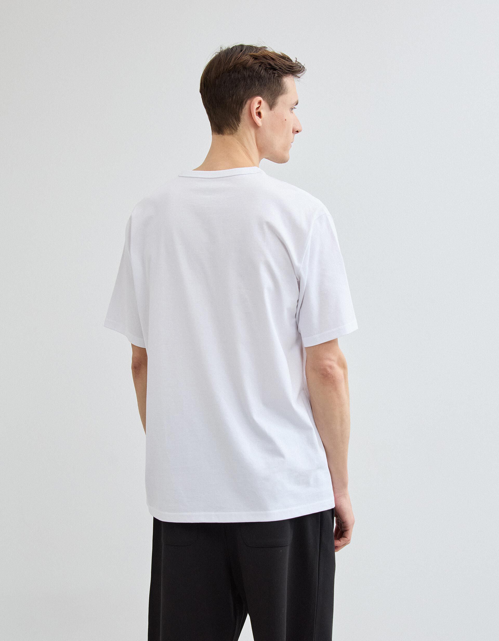 Comprar Online T-shirt Heavy Jersey Estampada, Homem, Branco