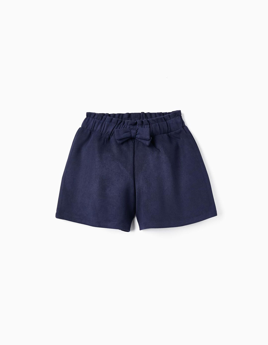 Shorts with Bow for Girls, Dark Blue