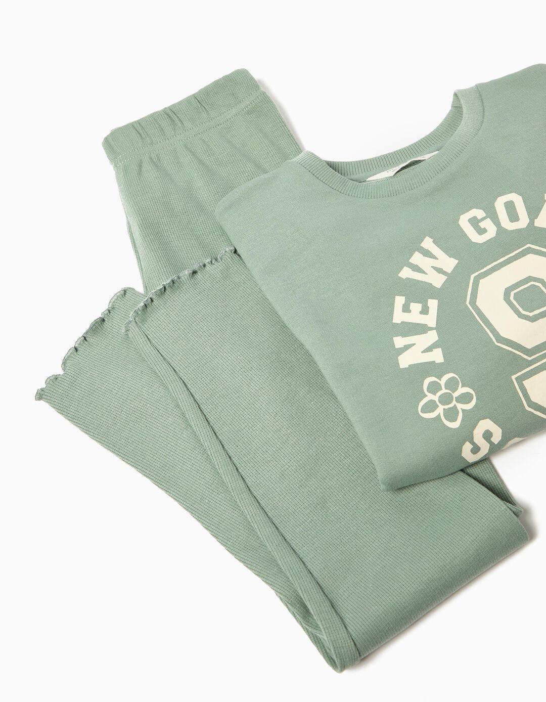 Conjunto Sweatshirt e Leggings, Menina, Verde