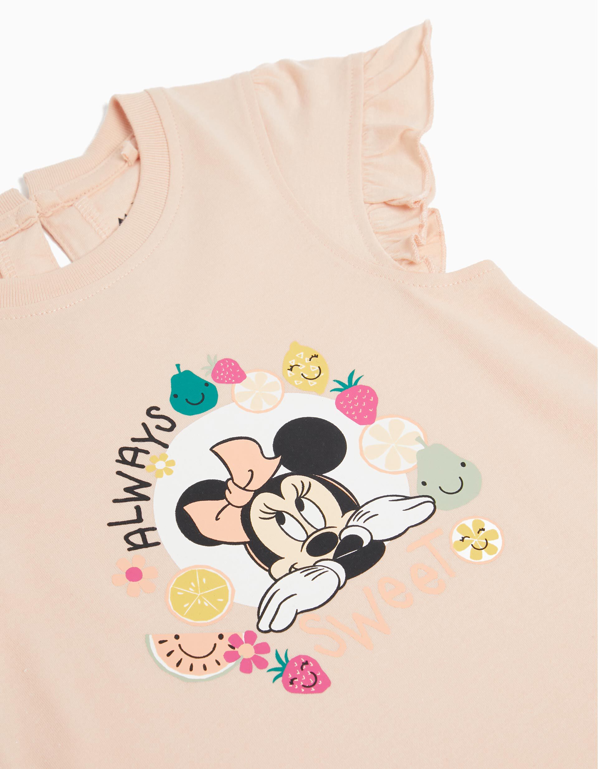 Comprar Online 'Disney' Short Sleeve Dress, Baby Girl, Light Pink