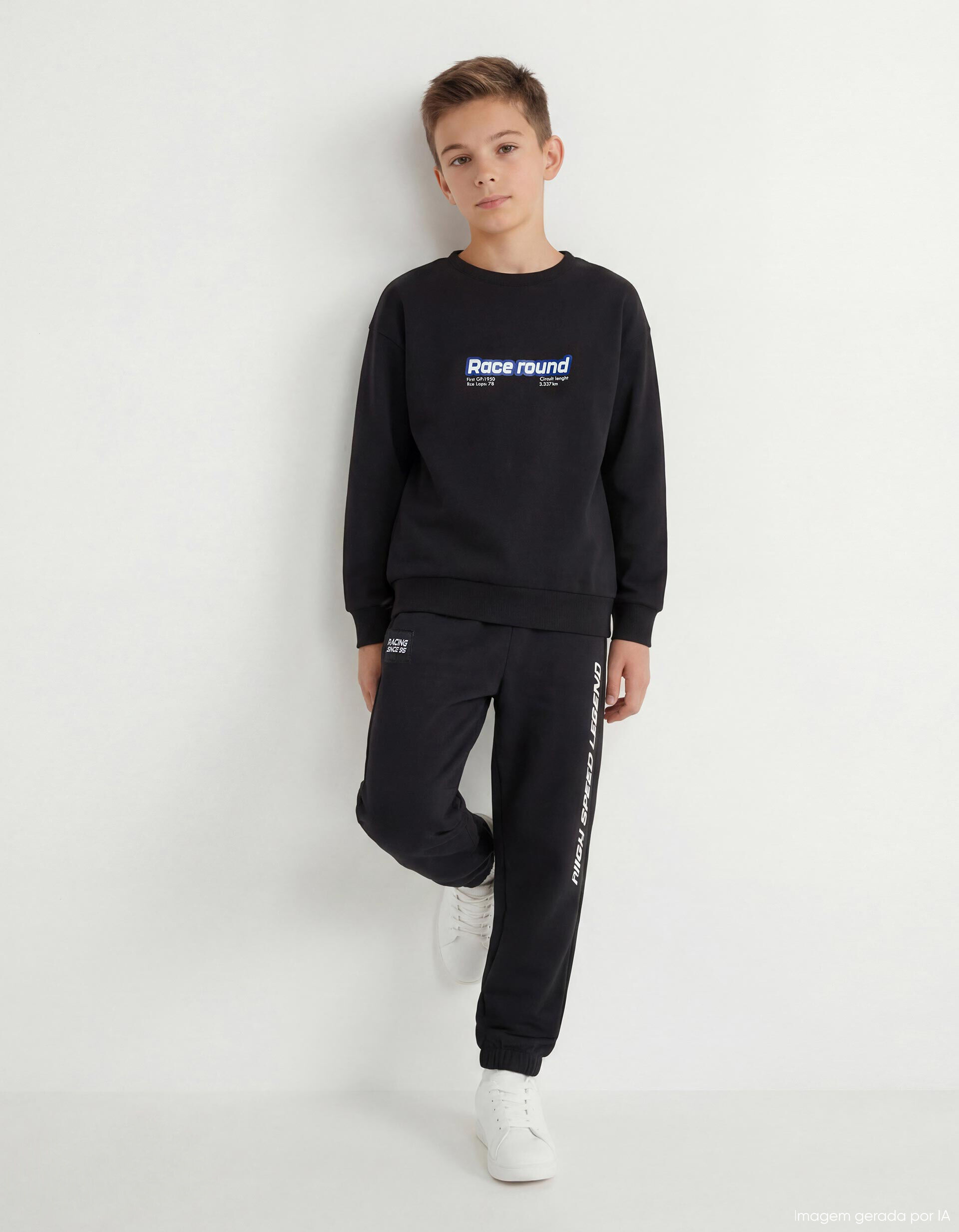 Comprar Online Cal&ccedil;as de Jogging, Menino, Preto