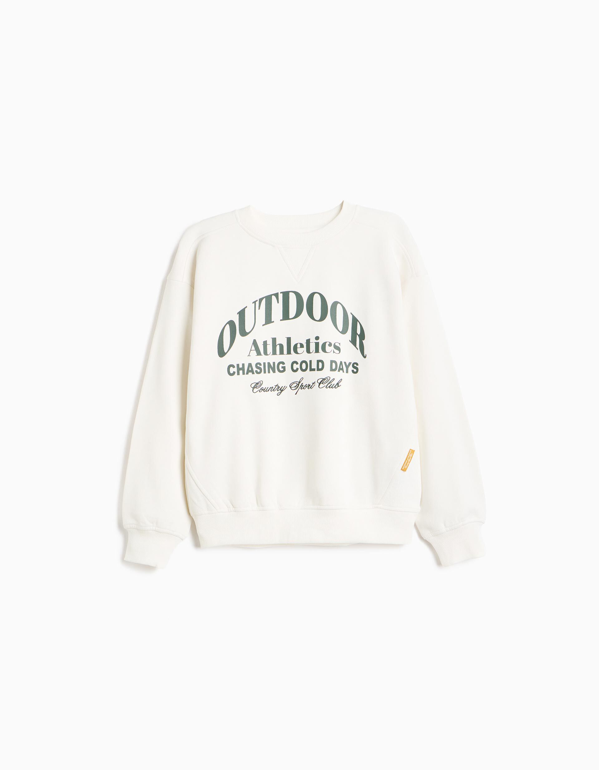 Comprar Online Sweatshirt Estampada, Menino, Branco