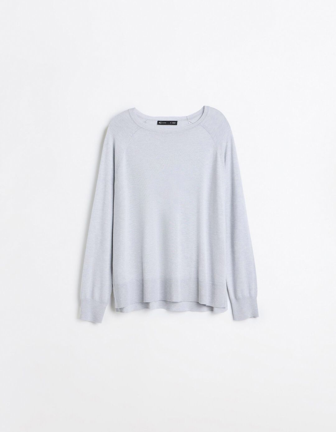 Sweater De Manga Comprida, Mulher, Azul Claro
