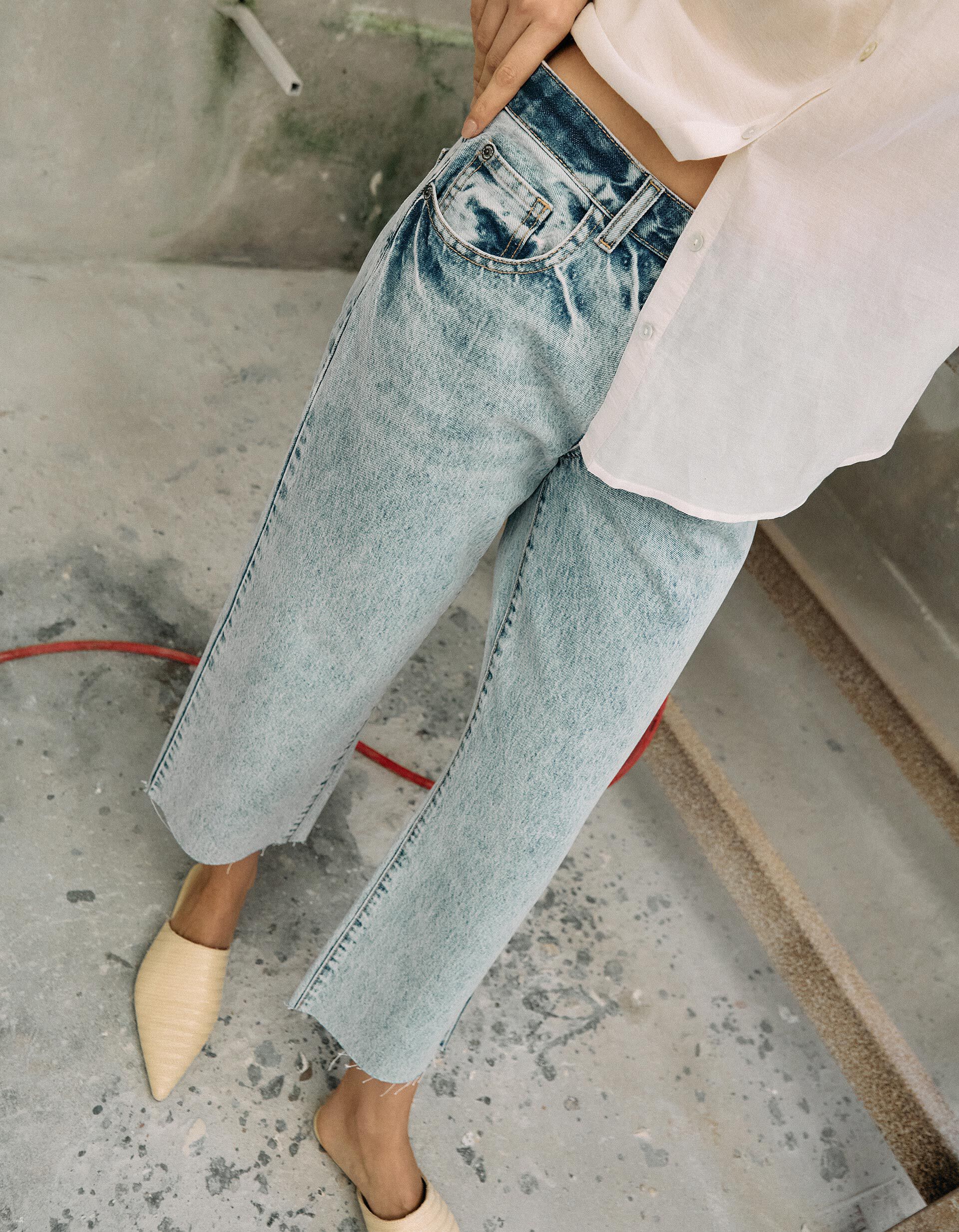 Comprar Online Cal&ccedil;as de Ganga 'Straight Fit', Mulher, Azul Claro