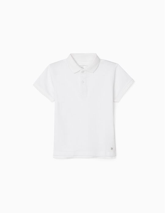 Polo Shirt for Boys, White