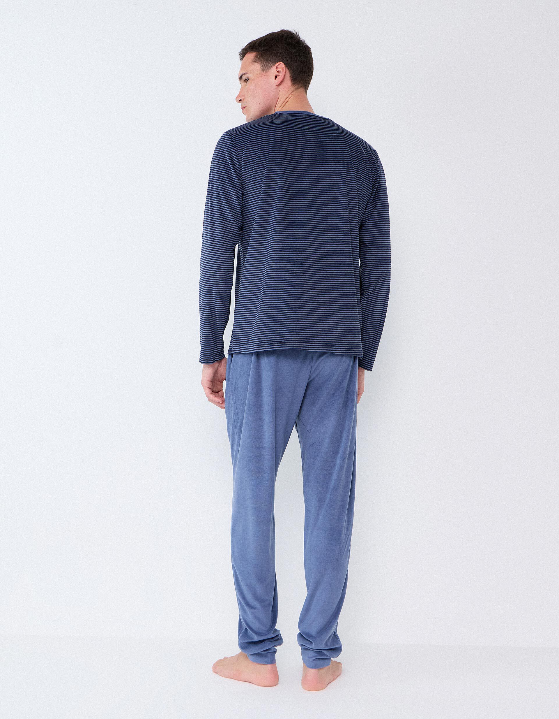 Comprar Online Pijama &Agrave;s Riscas, Homem, Azul Escuro