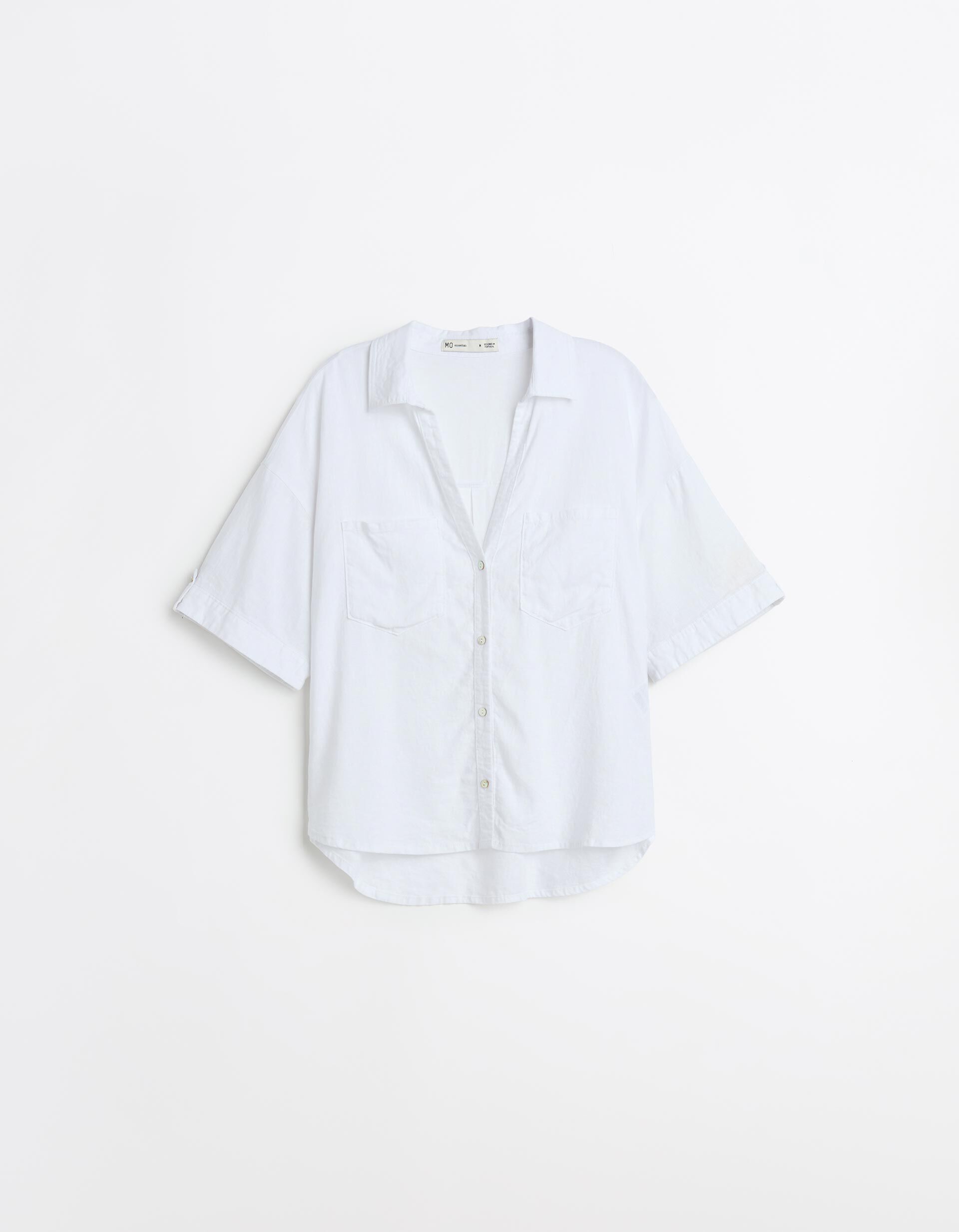 Comprar Online Camisa com Linho, Mulher, Branco