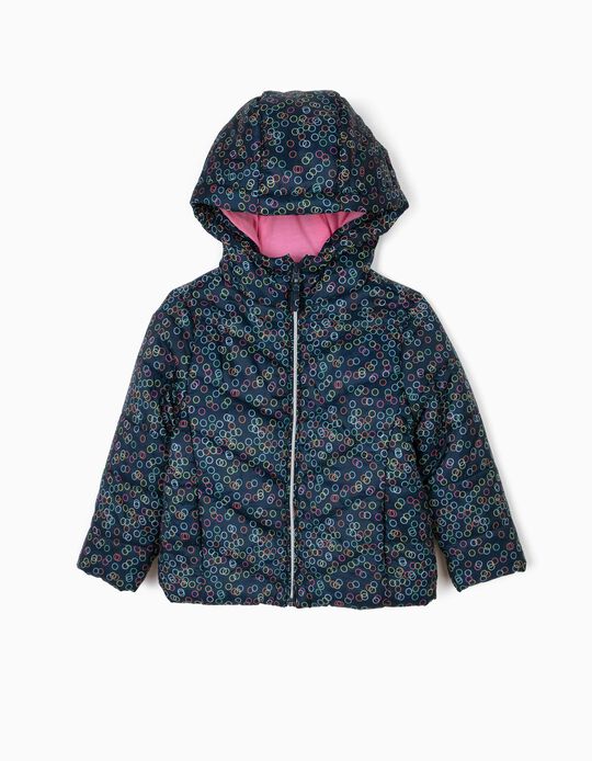 Blus&atilde;o de enchimento padr&atilde;o &agrave;s bolinhas