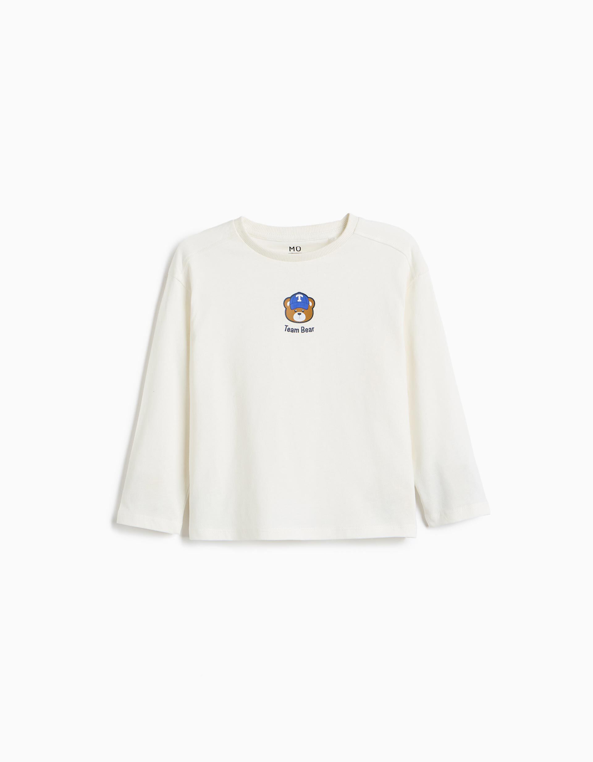 Comprar Online T-shirt Manga Comprida, Menino, Branco