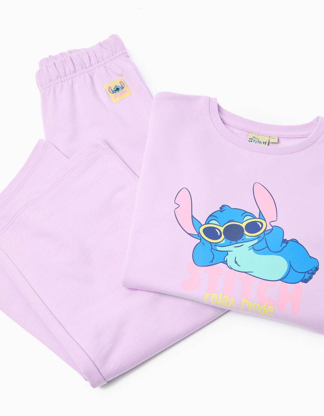 Conjunto 'Stitch' &copy;Disney, Menina, Roxo Claro