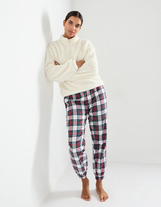 Comprar Online Pijama de Flanela, Mulher, Cru