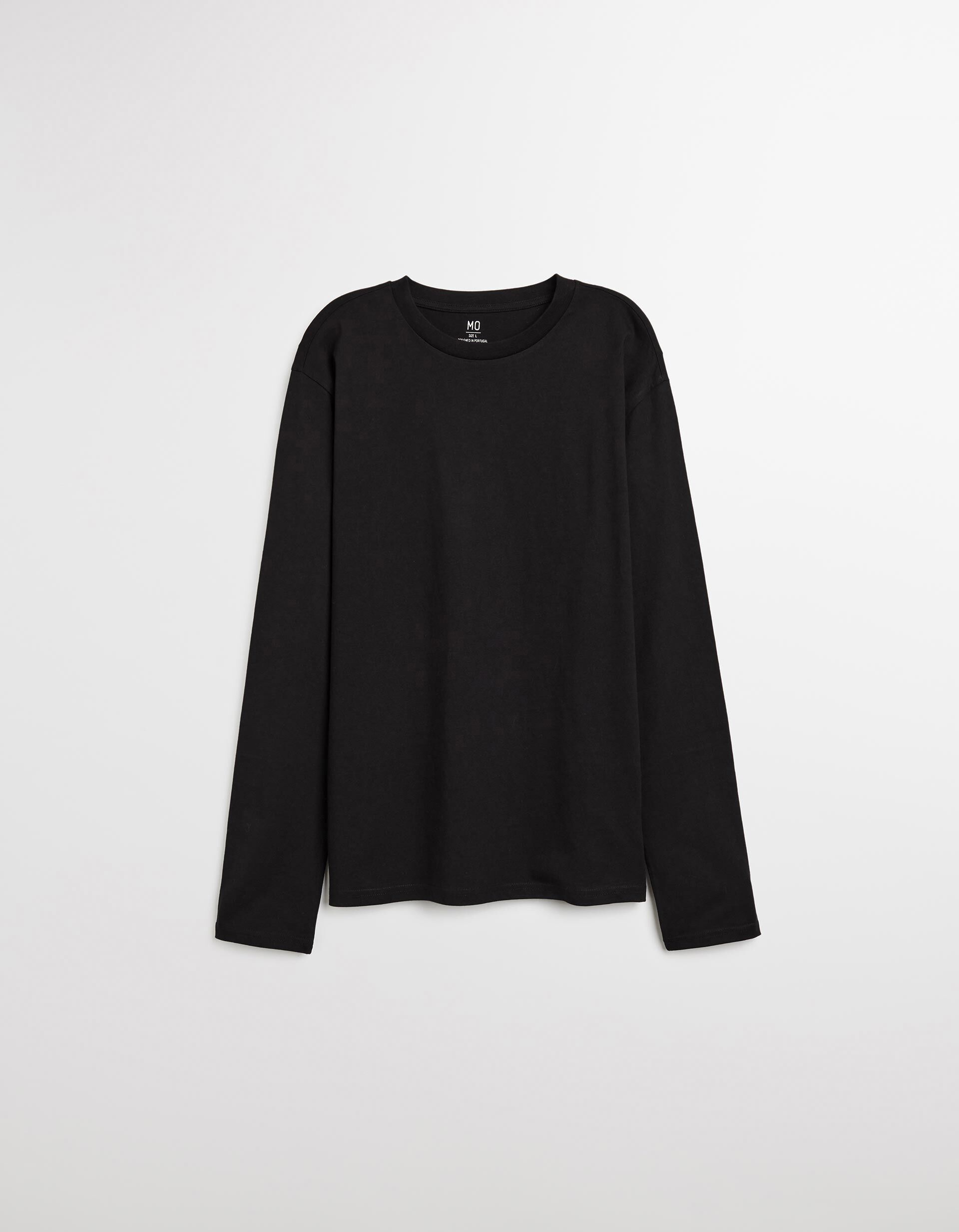 Comprar Online T-shirt de Manga Comprida, Homem, Preto