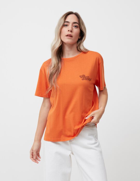 Camiseta 'Disney', Mujer, Naranja