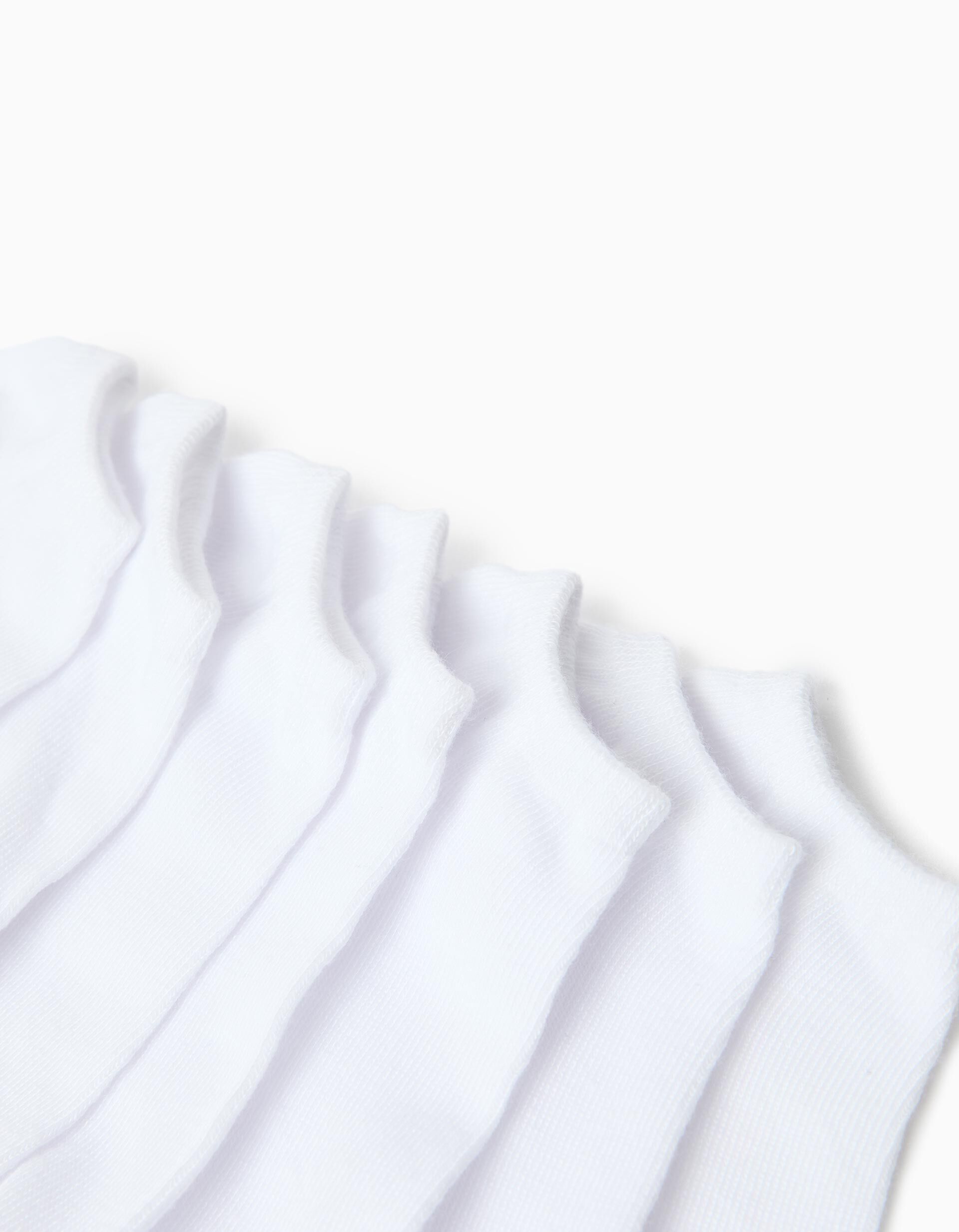 Comprar Online Pack 7 Pares de Meias Tornozelo, Crian&ccedil;a, Branco