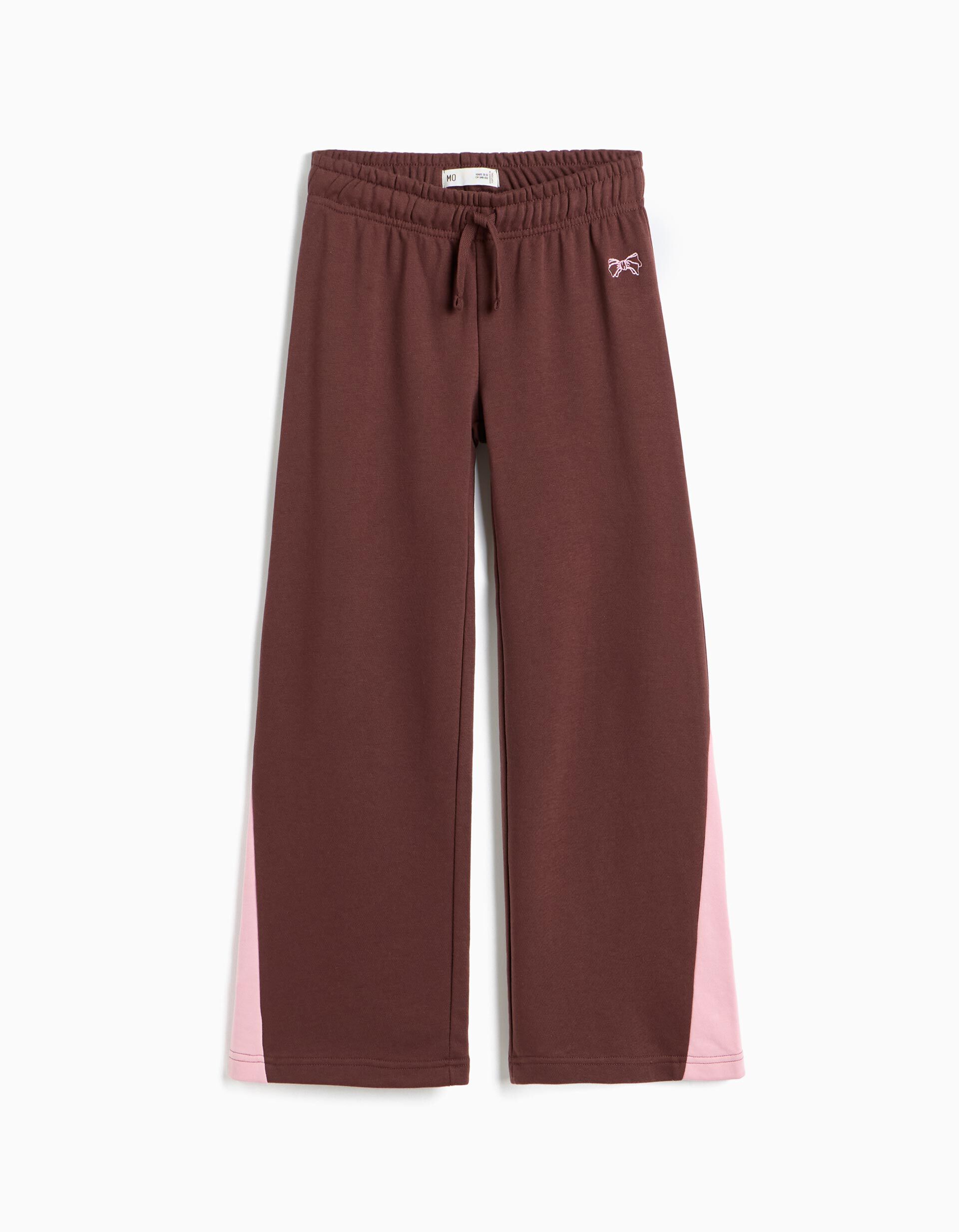 Comprar Online Cal&ccedil;as De Felpa Wide Leg, Menina, Castanho