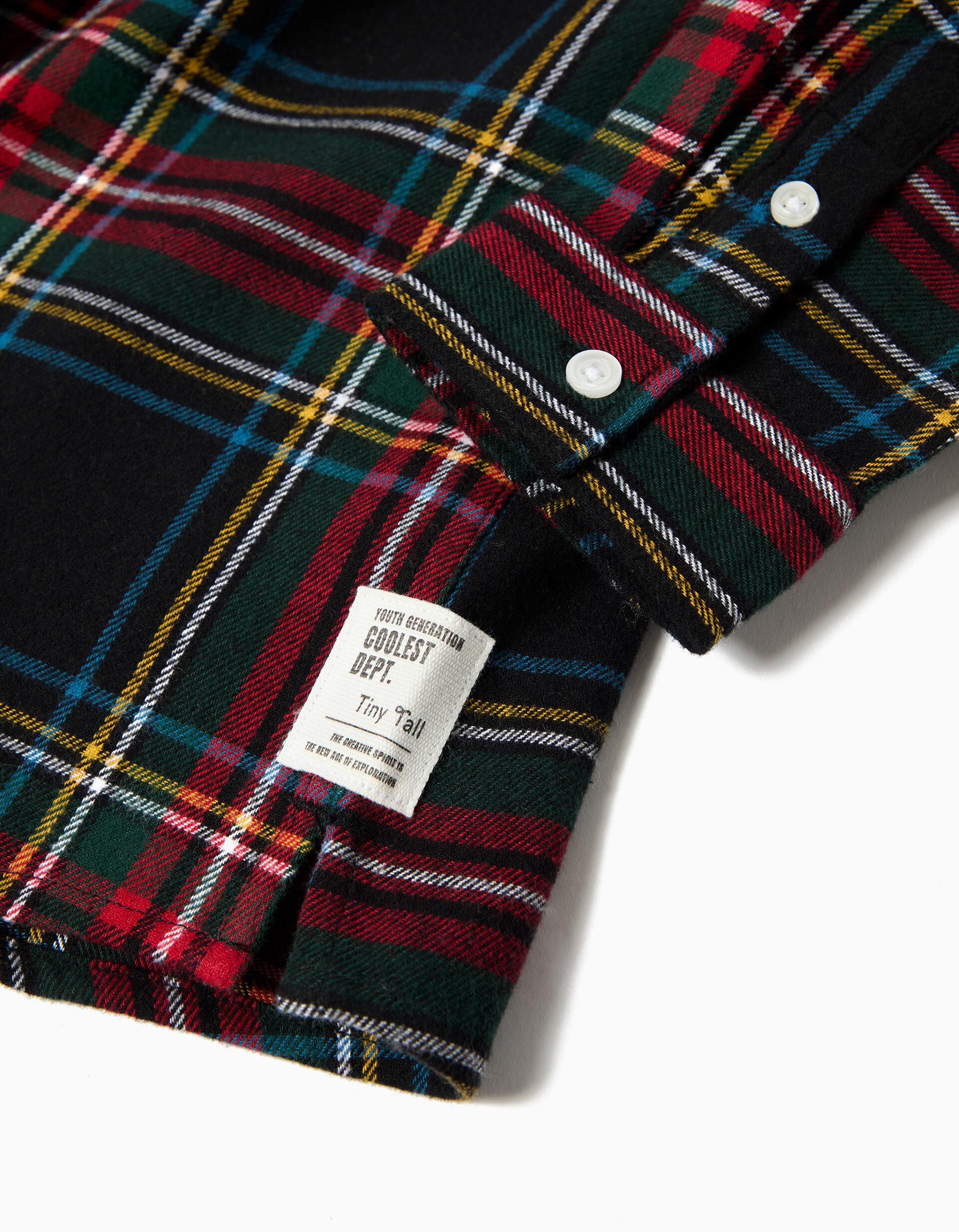 Comprar Online Camisa Xadrez, Menino, Preto