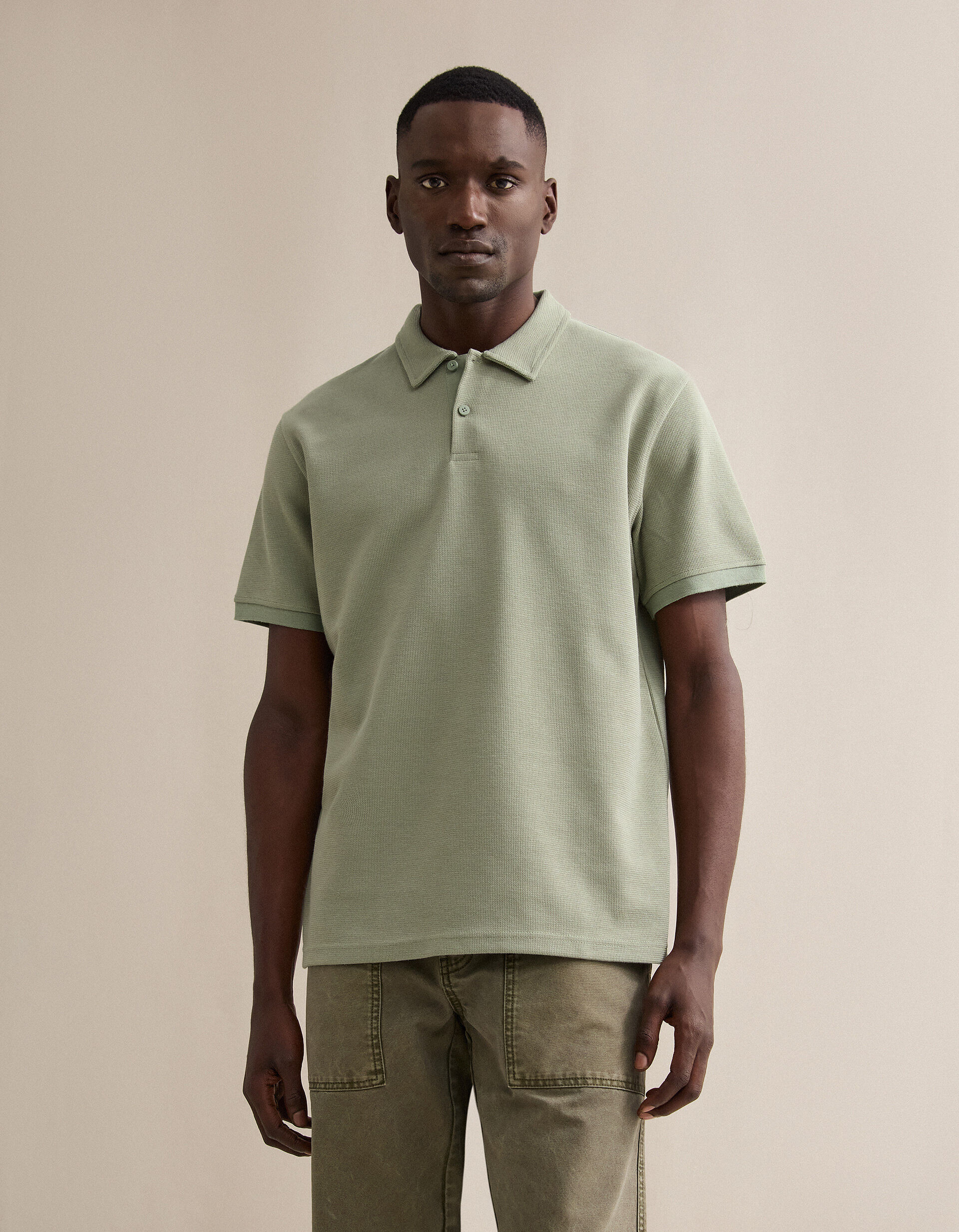 Comprar Online Polo Waffle, Homem, Verde