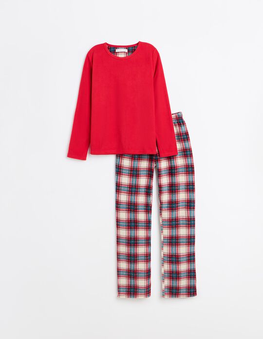 Comprar Online Pijama Polar De Natal, Mulher, Vermelho Escuro