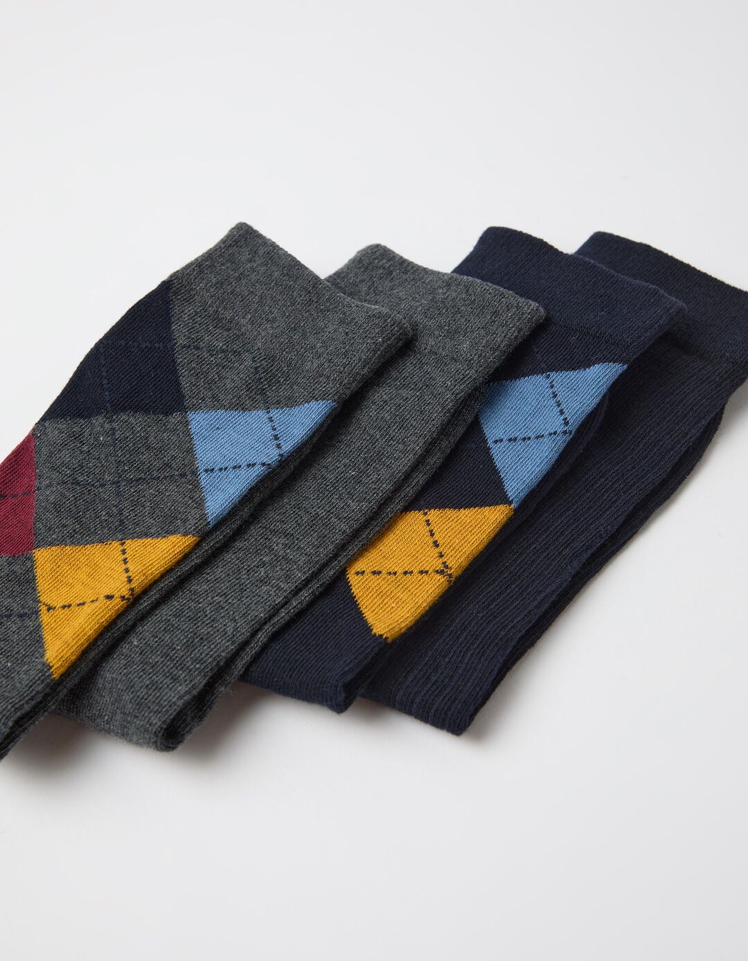 Pack 4 Pares De Meias, Homem, Azul Escuro