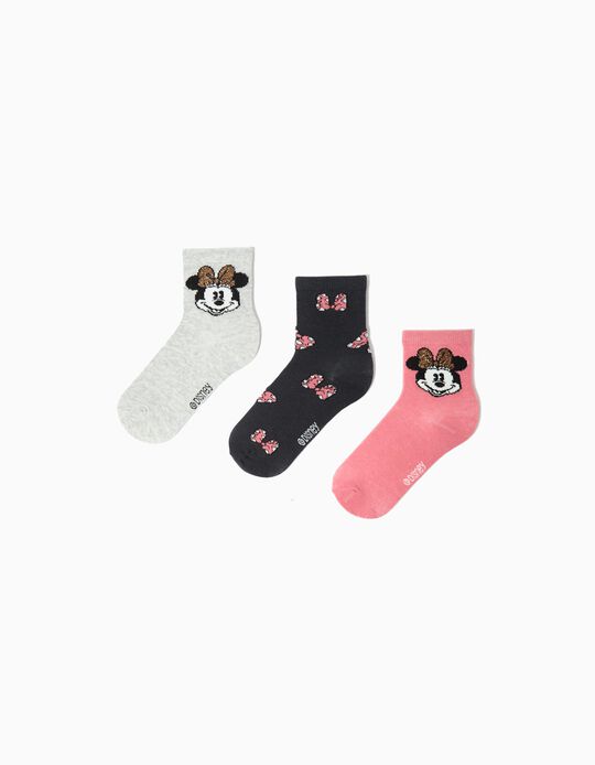 Comprar Online Pack 3 Meias 'Minnie' ©Disney, Menina, Multicor