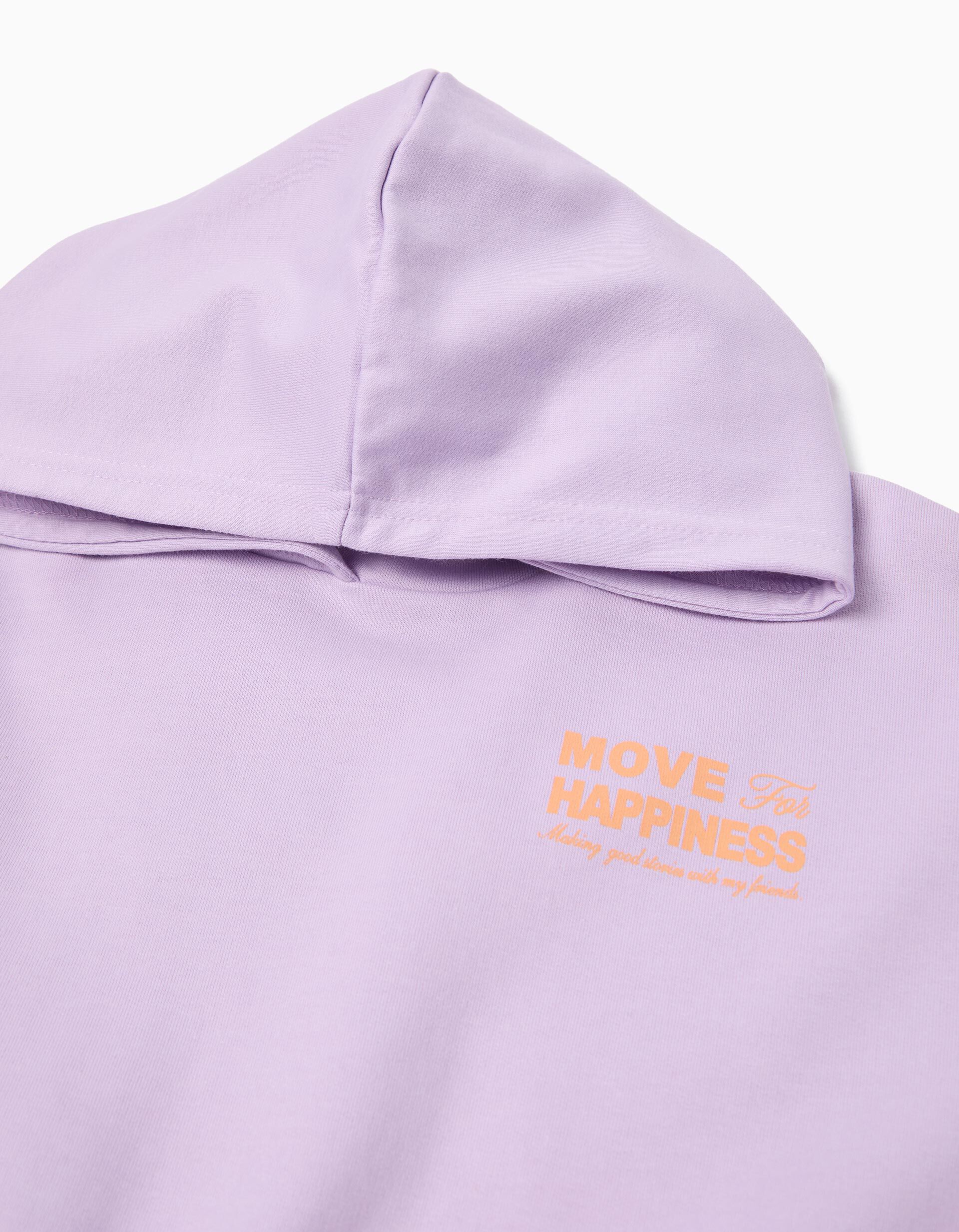 Comprar Online Sweatshirt de Felpa Capuz, Menina, Roxo Claro