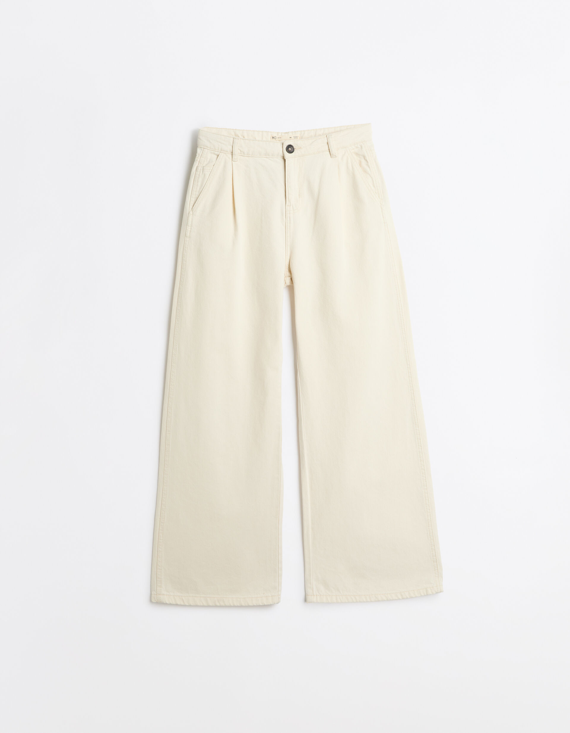 Comprar Online Cal&ccedil;as De Ganga Wide Leg, Mulher, Cru