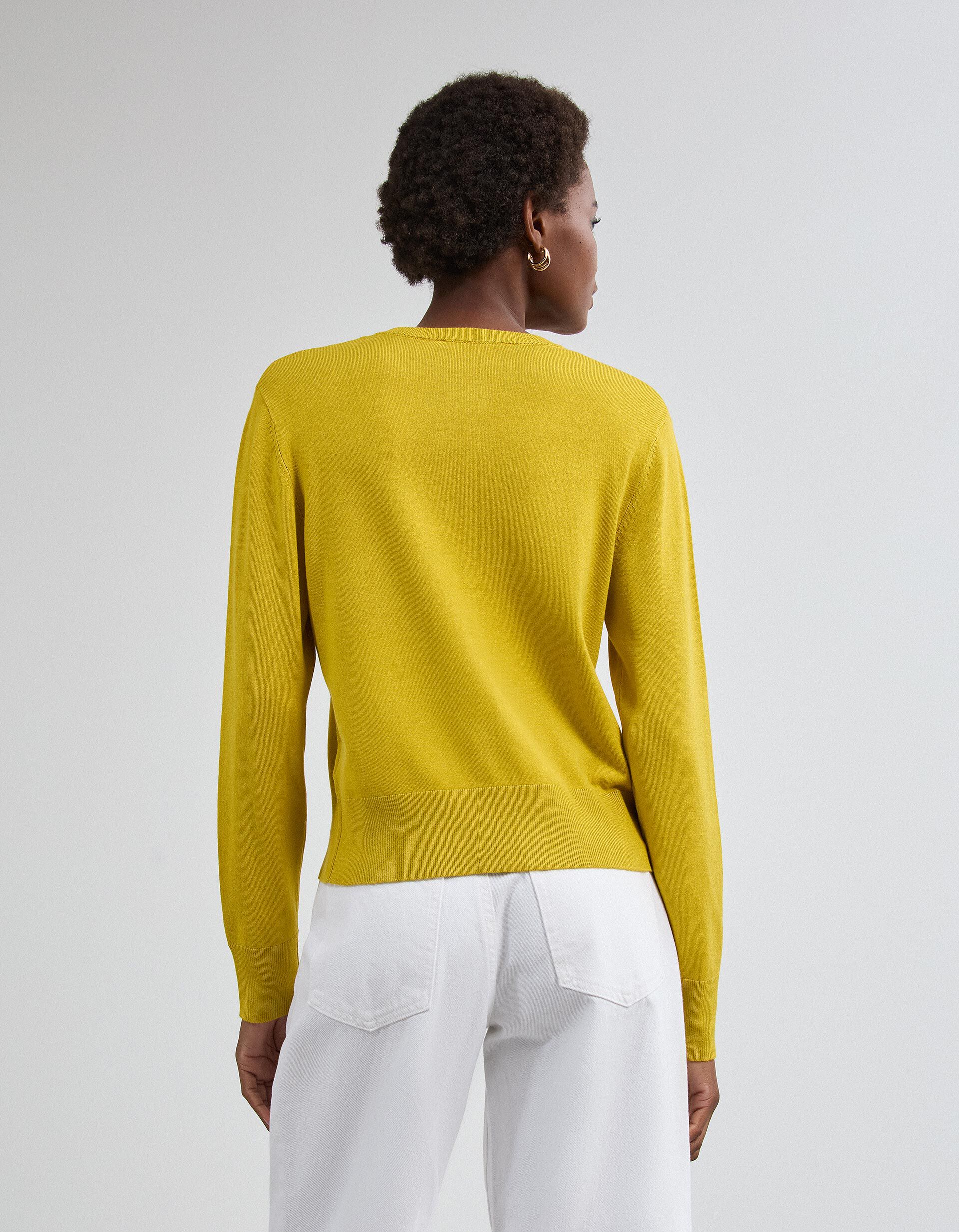 Comprar Online Casaco De Malha, Mulher, Amarelo