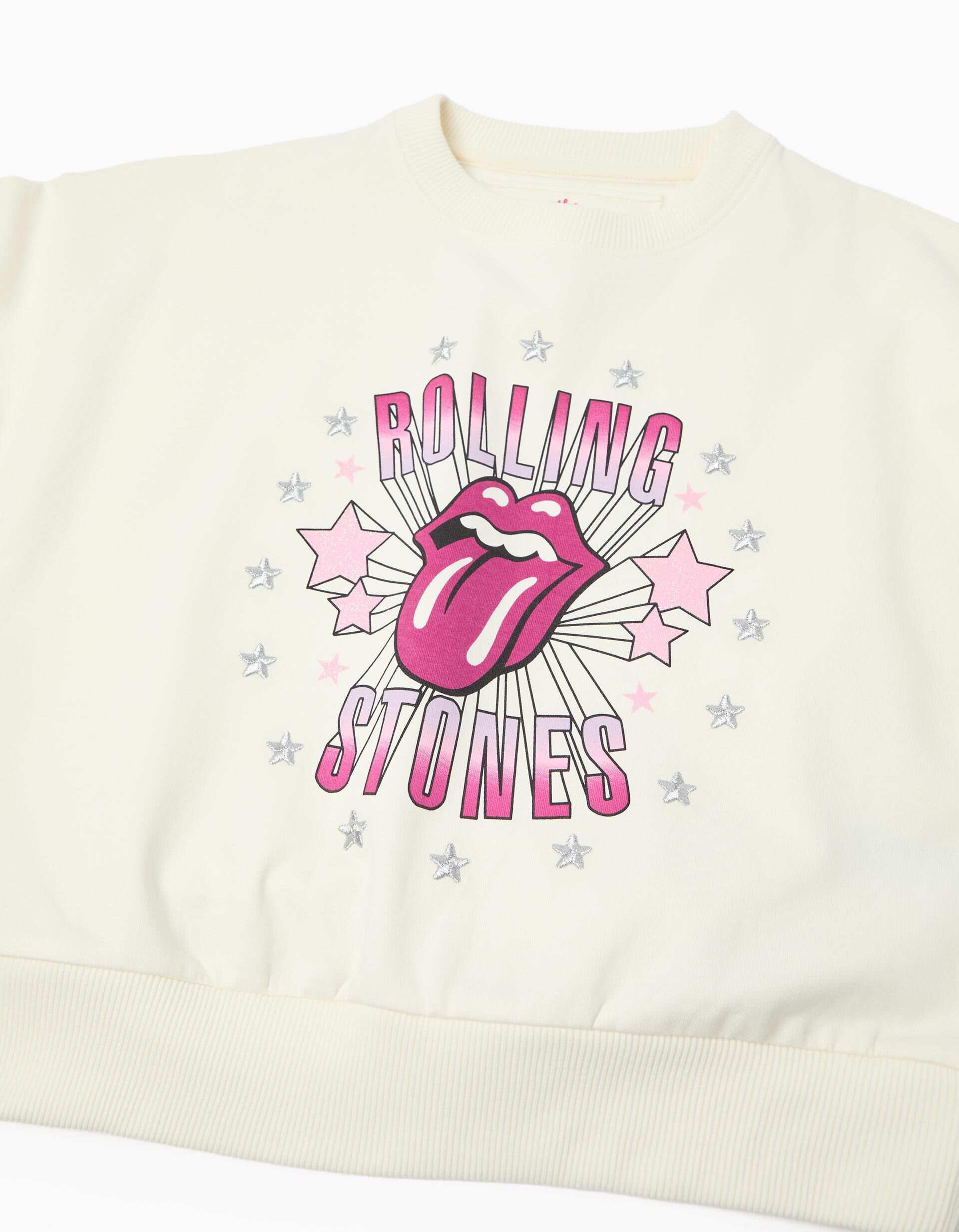Comprar Online Sweatshirt 'Rolling Stones', Menina, Branco