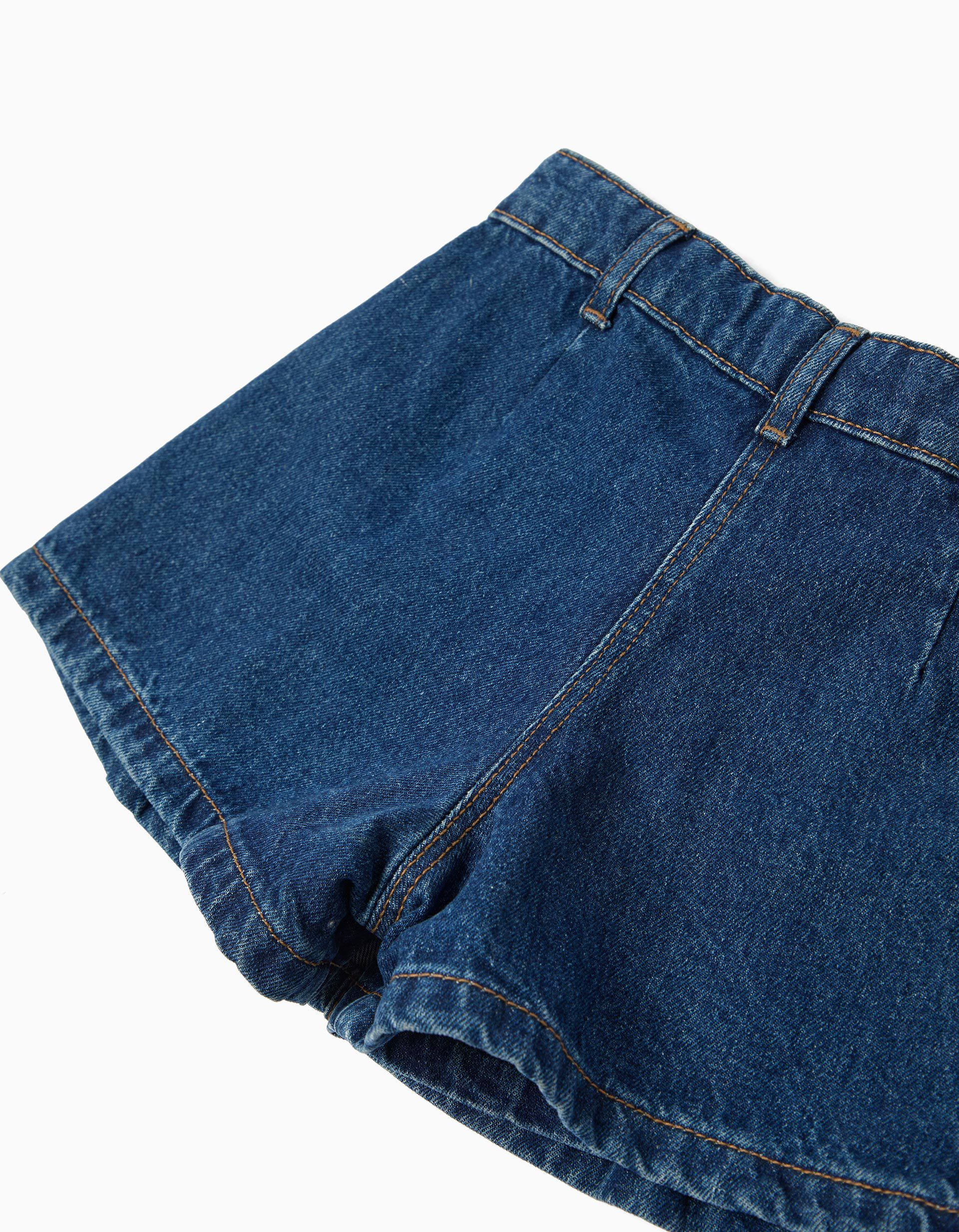 Comprar Online Saia-cal&ccedil;&atilde;o de Ganga, Menina, Azul