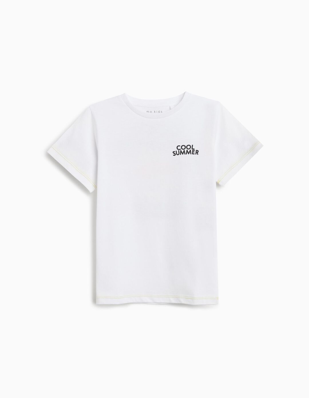 T-shirt, Menino, Branco