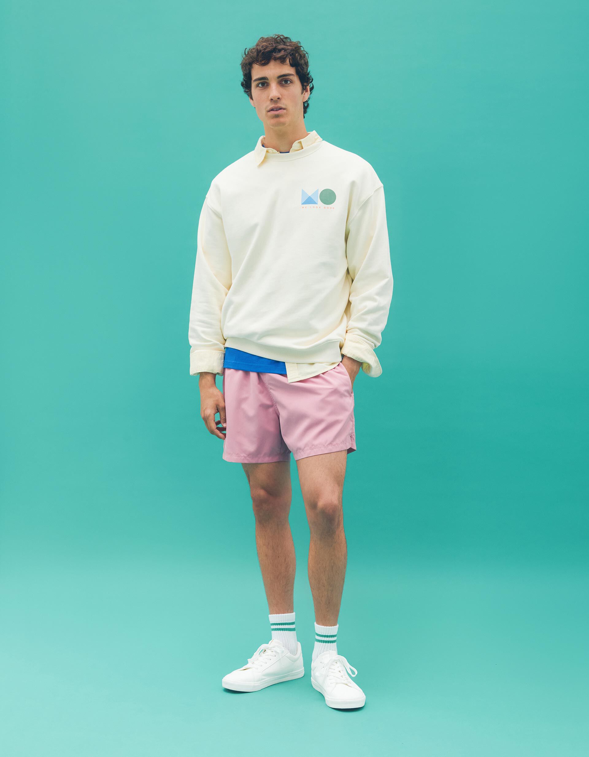 Comprar Online Sweatshirt de Felpa, Homem, Cru