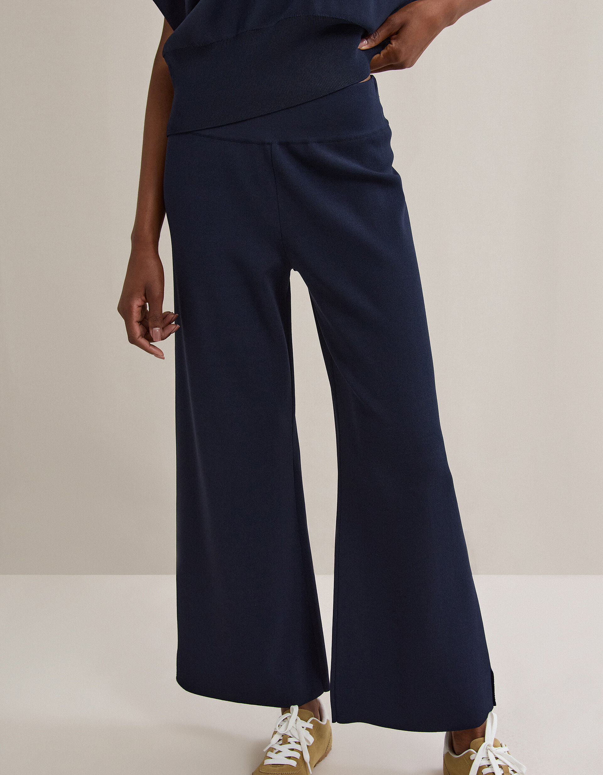 Comprar Online Cal&ccedil;as de Malha, Mulher, Azul Escuro