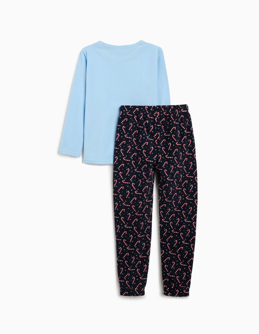Pijama Polar de Natal, Menina, Azul Claro 