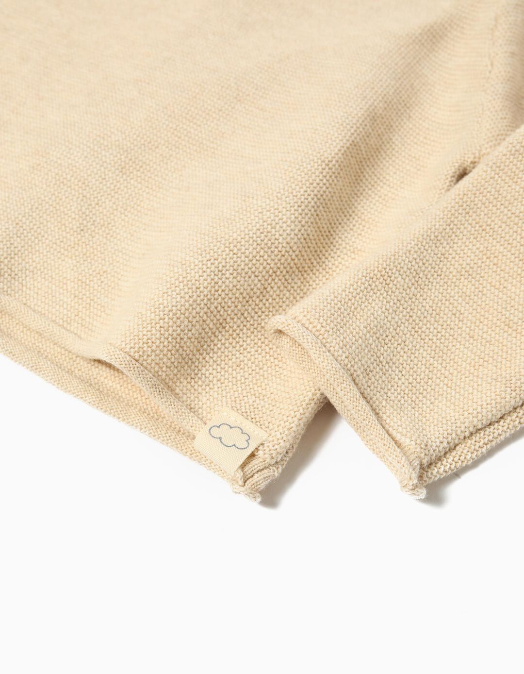 Camisola de Malha, Recém-Nascido, Bege Claro