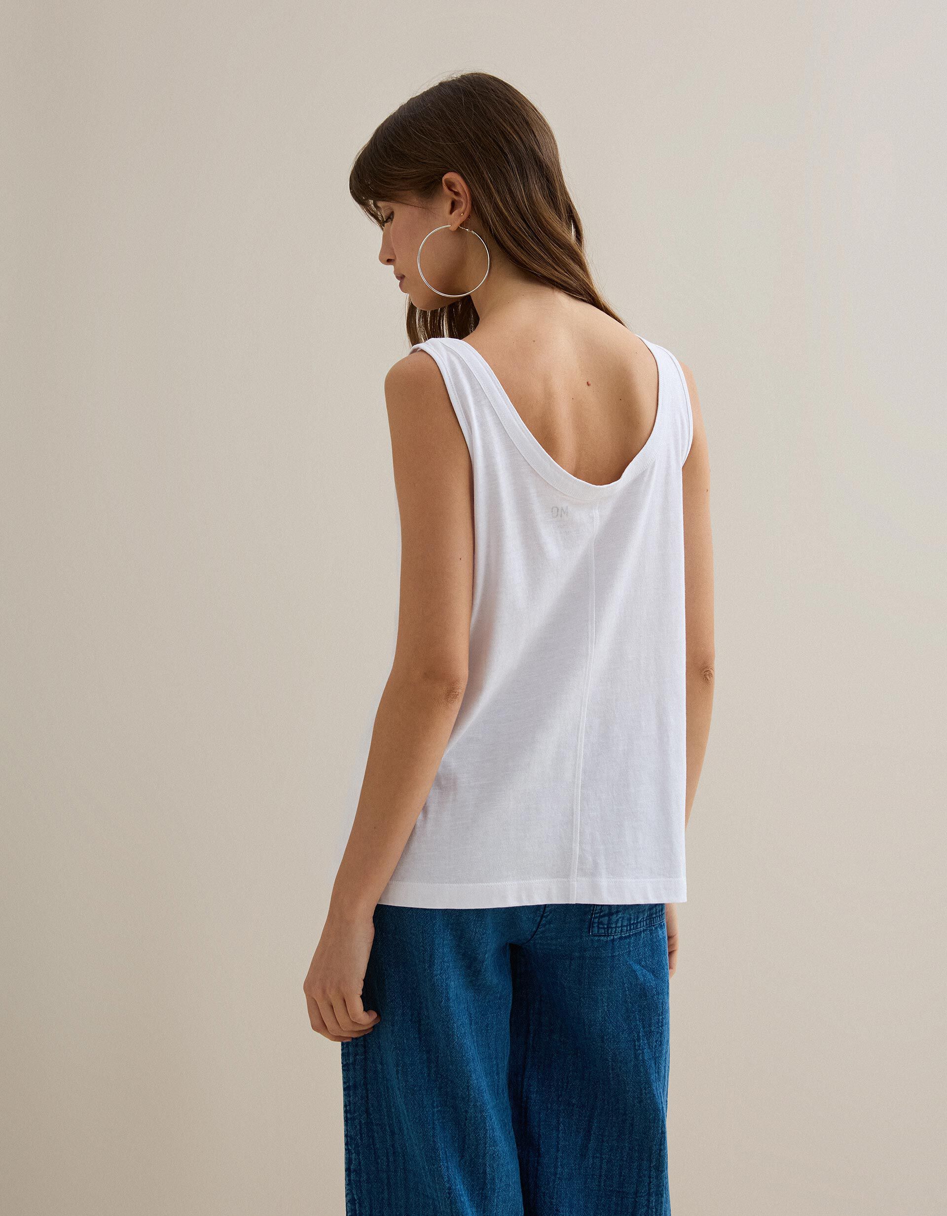 Comprar Online Top de Al&ccedil;as, Mulher, Branco